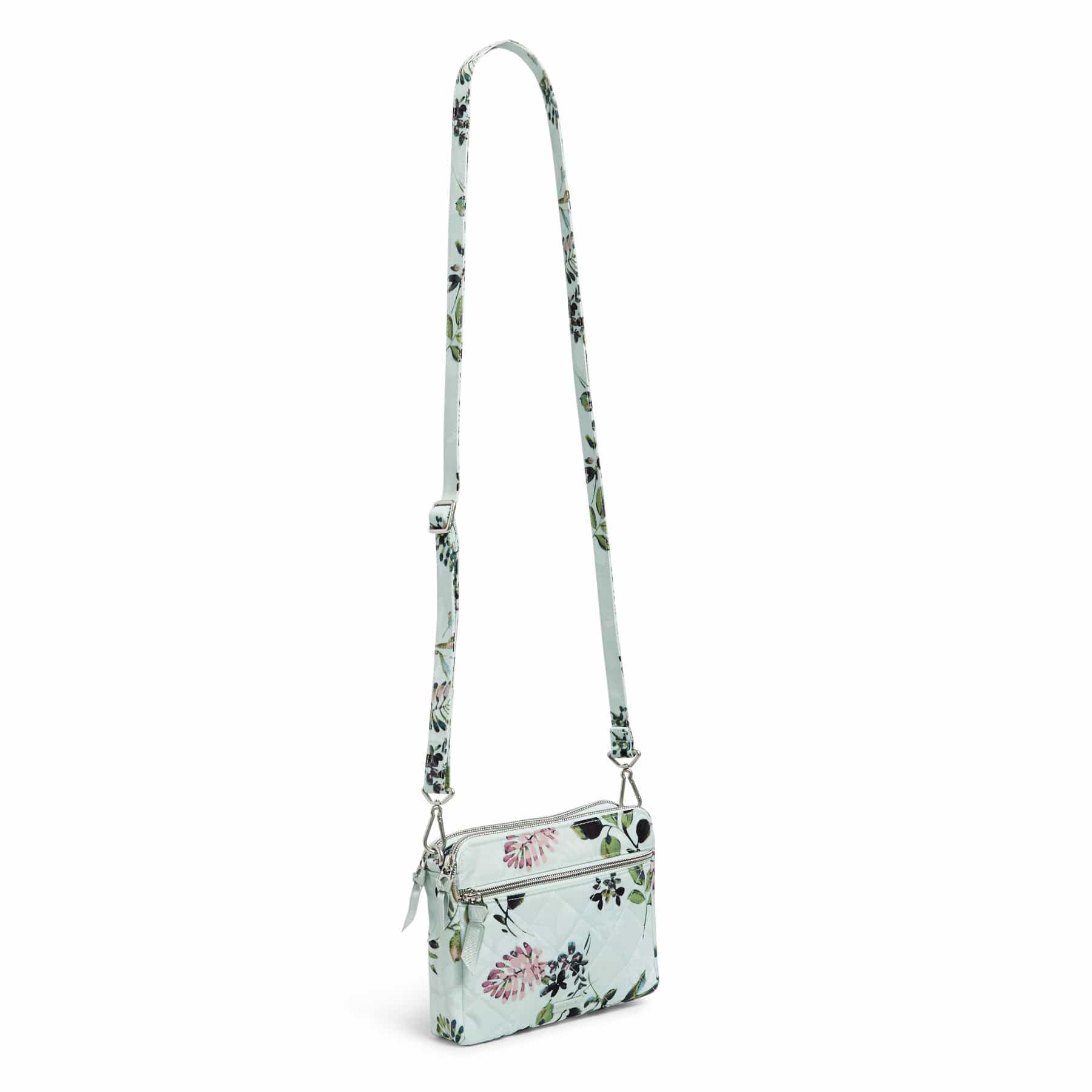RFID Medium Triple Compartment Crossbody Bag