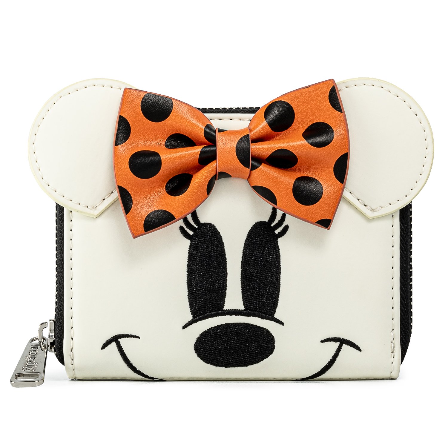 Disney Minnie Mouse Ghost Glow in the Dark Cosplay Zip Around Wallet