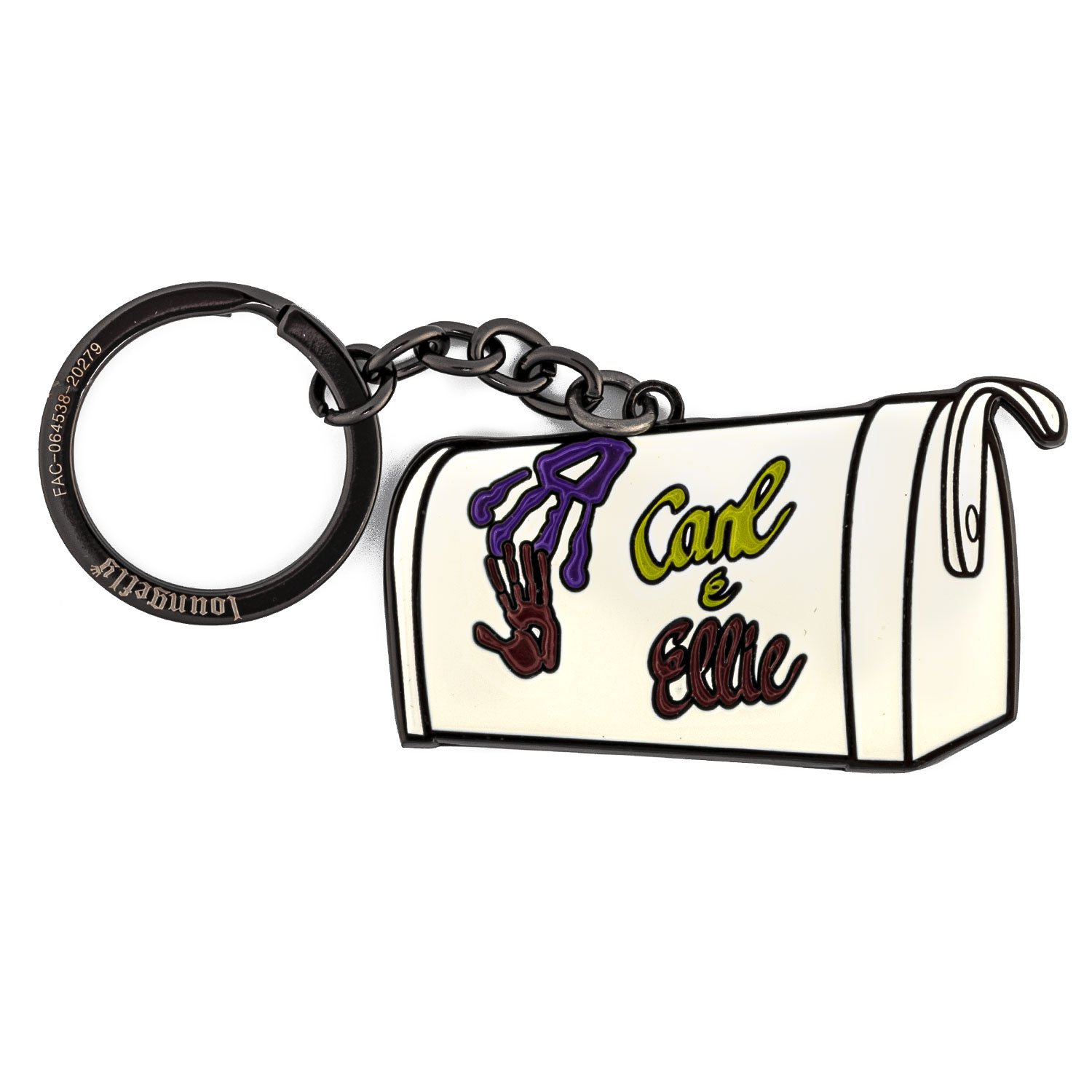 Pixar Up Carl & Ellie Mailbox Enamel Keychain