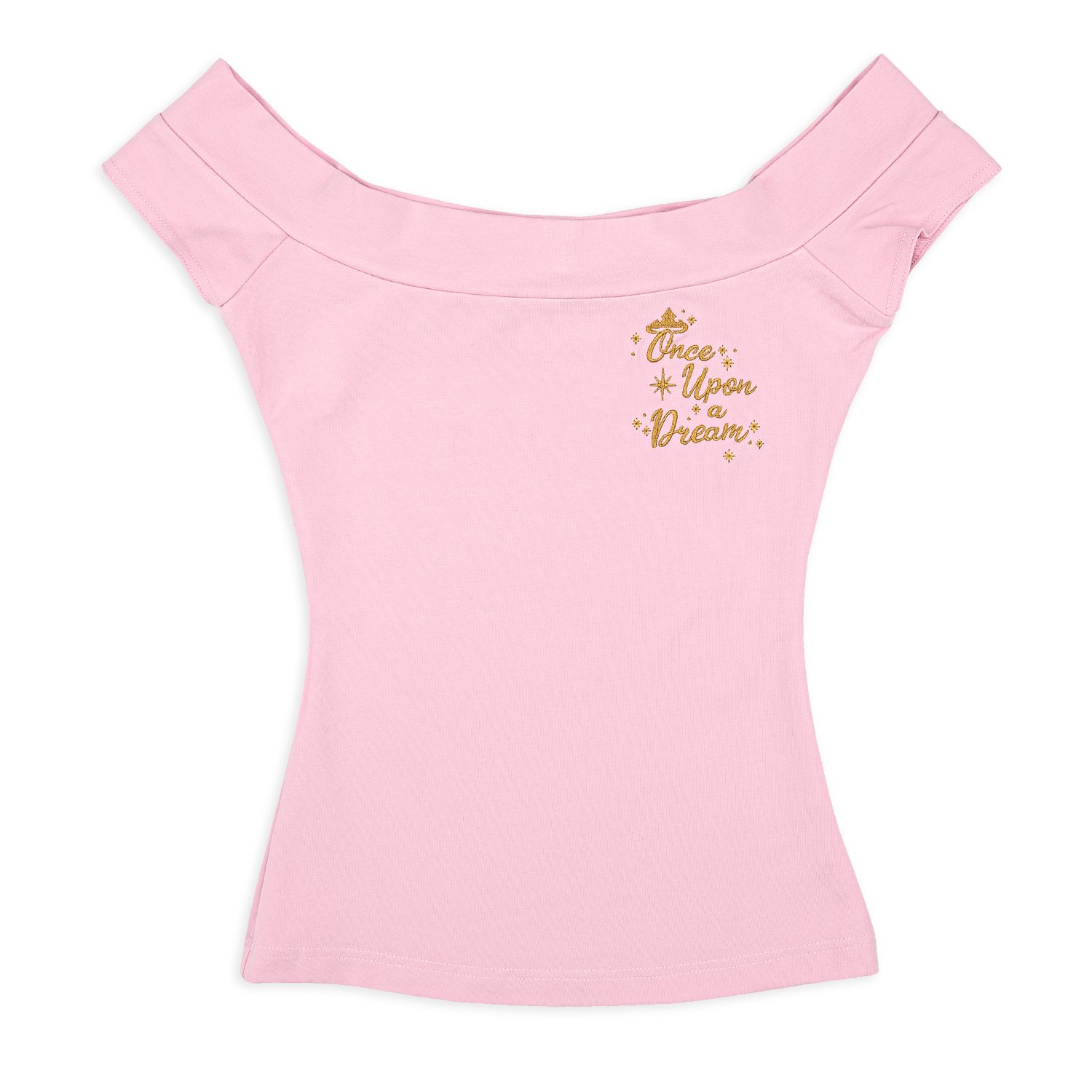 Disney Stitch Shoppe Sleeping Beauty Embroidered  Dizzy  Fashion Top