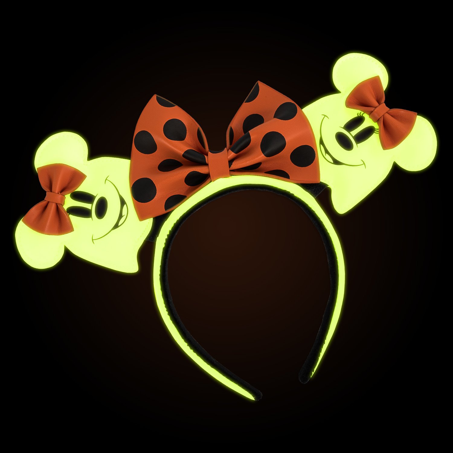 Disney Minnie Mouse Ghost Glow in the Dark Ears Headband