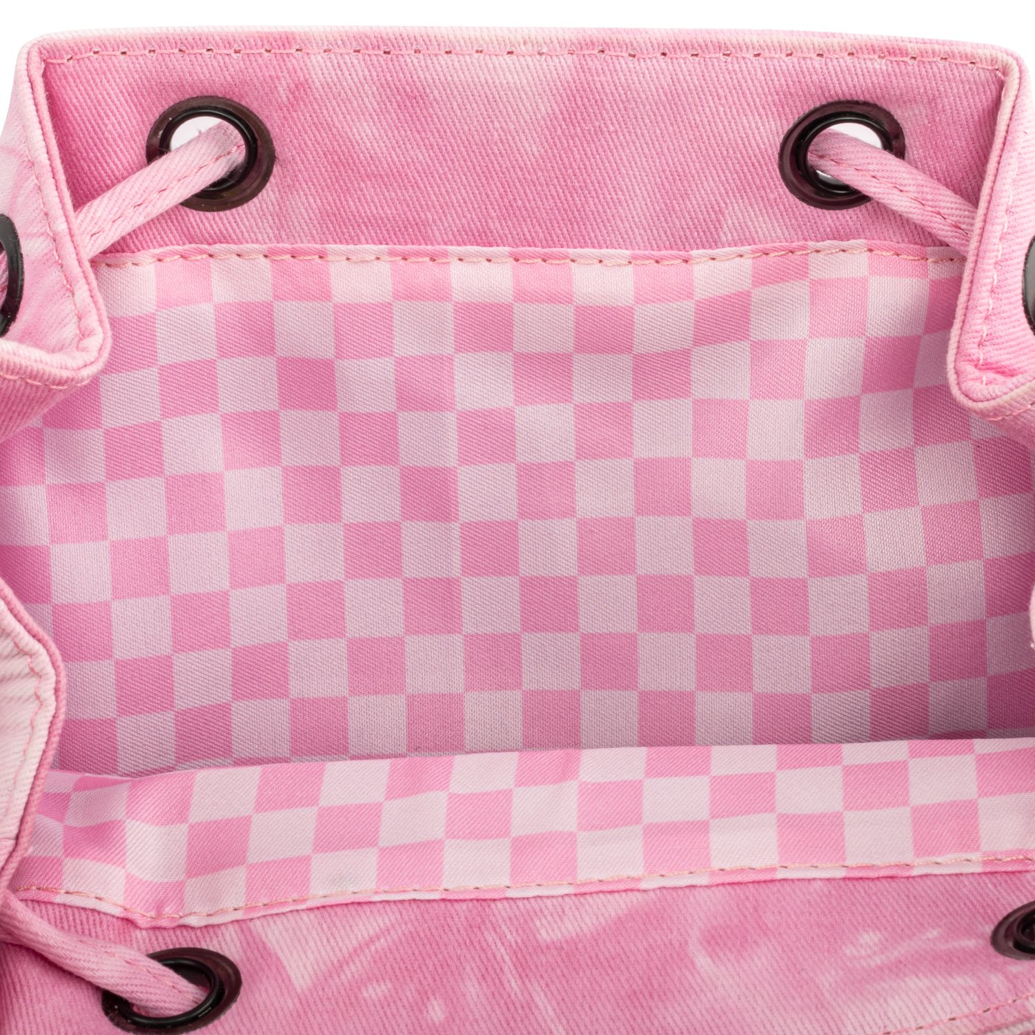 Valfré Lucy Pink Acid Wash Denim Mini Backpack