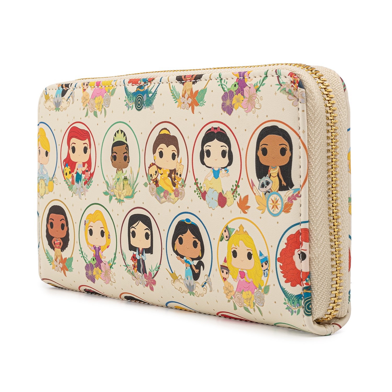 Funko Pop! by Loungefly Disney Princess Circles Zip Around Wallet
