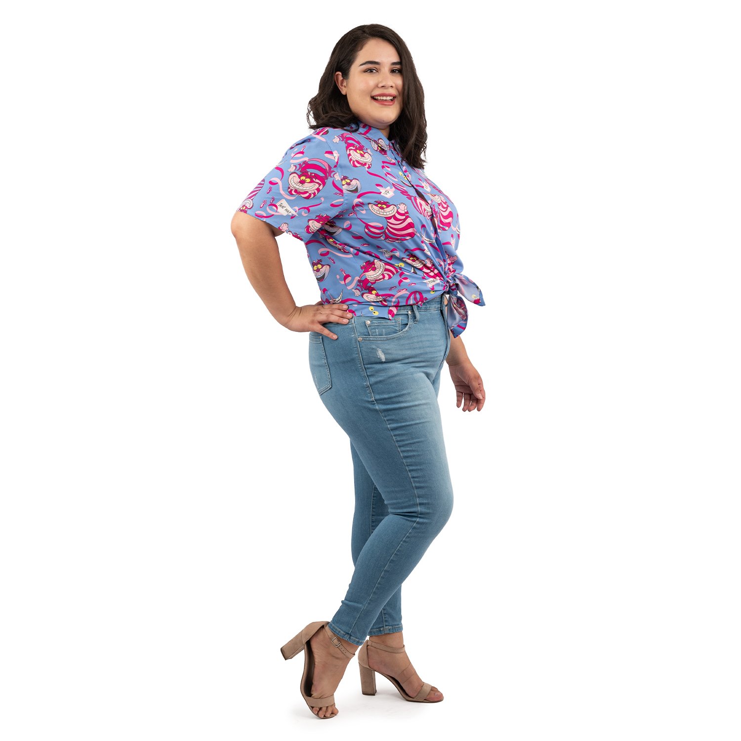 Loungefly Disney Alice in Wonderland Cheshire Cat Camp Shirt