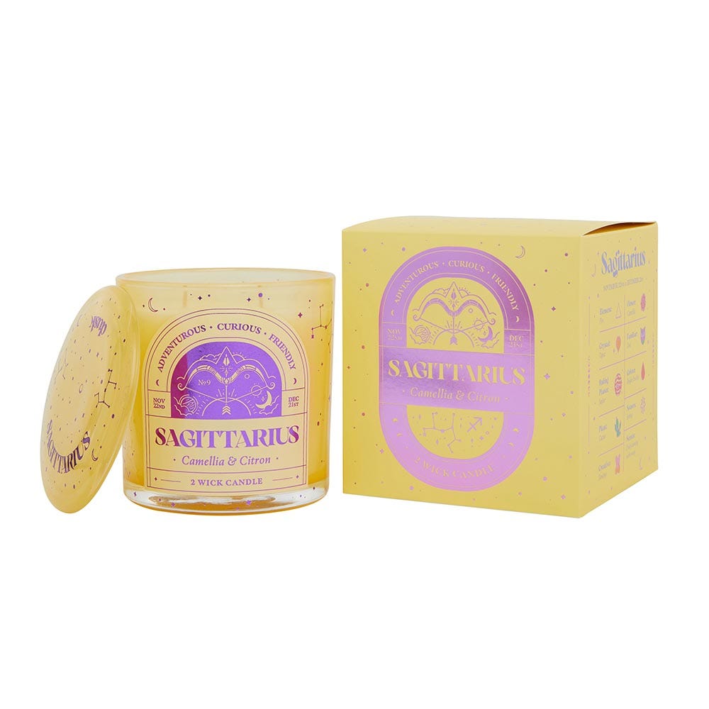 Sagittarius 2 Wick Scented Candle