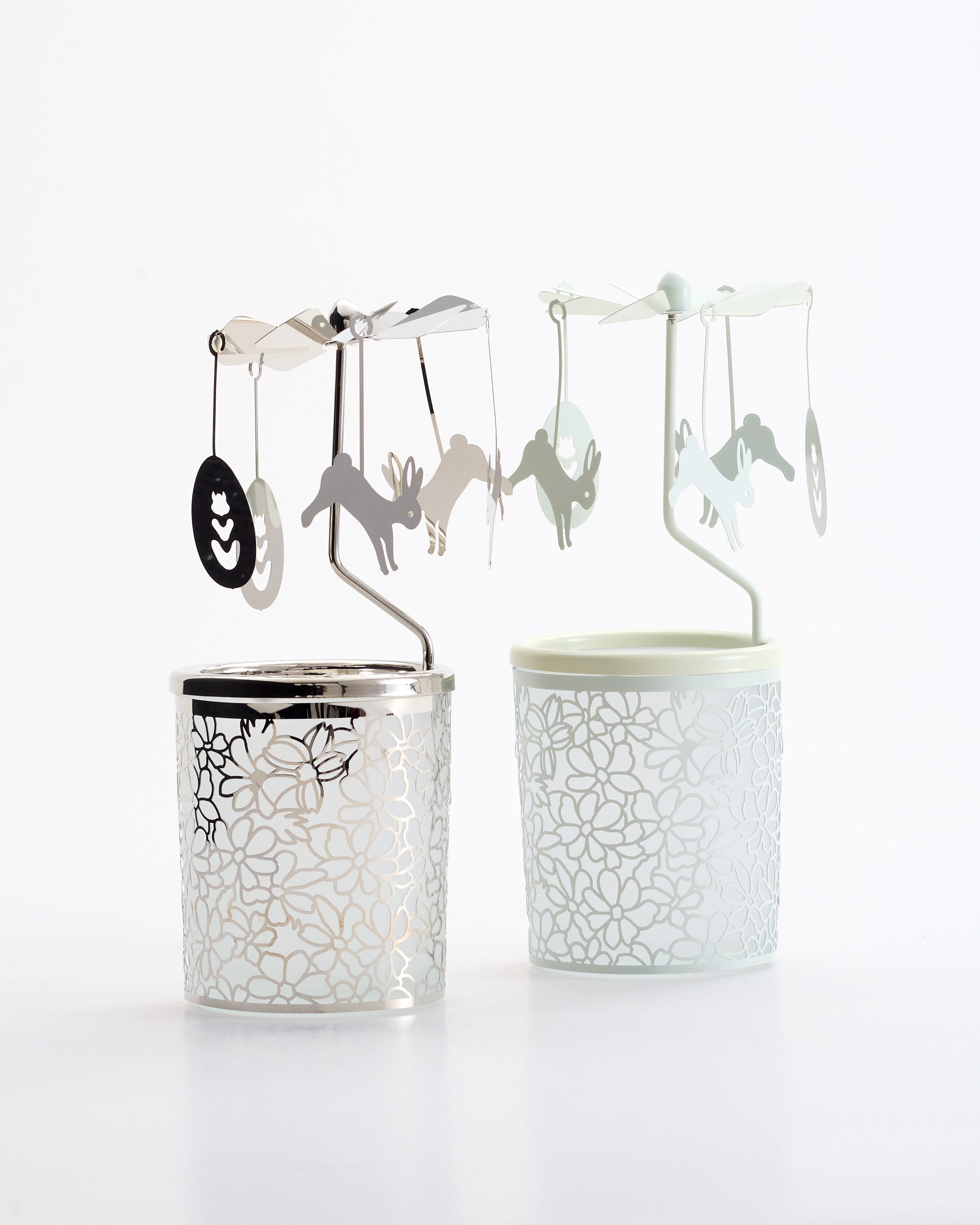 Treasure Garden Tealight Spinner White