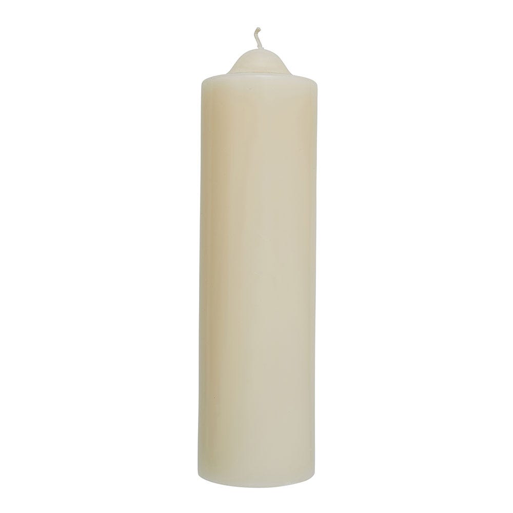 Ivory Unscented Pillar Dome Candle (25x76mm)
