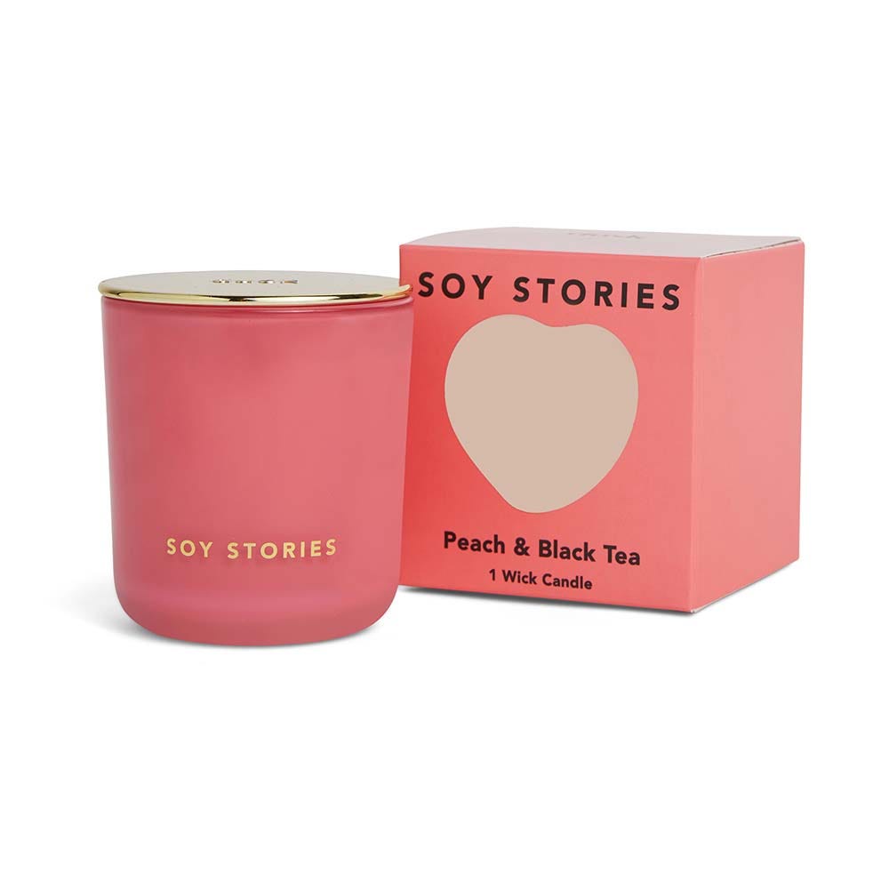 Peach & Black Tea 1 Wick Soy Scented Candle