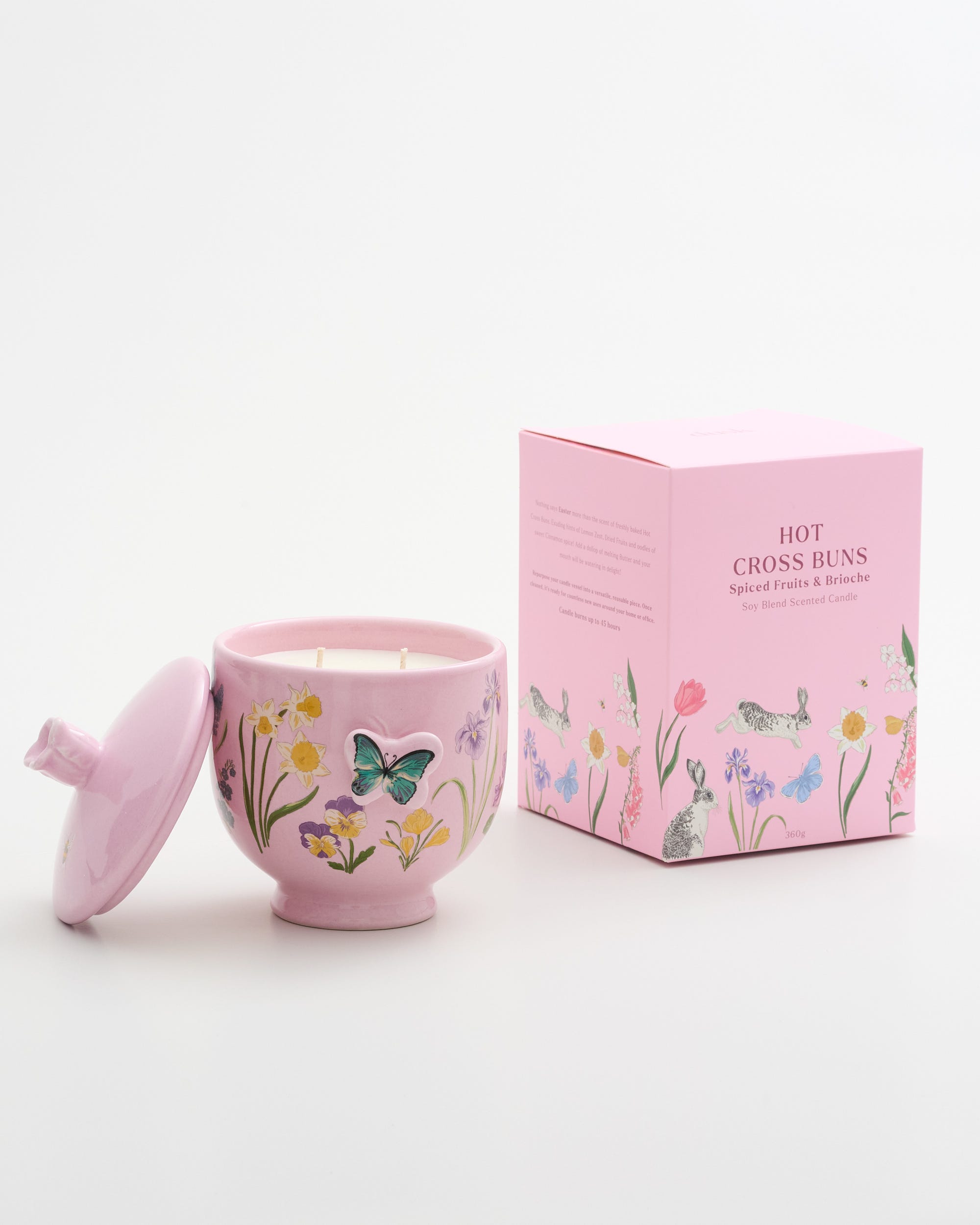 Hot Cross Buns Ceramic Candle 360g