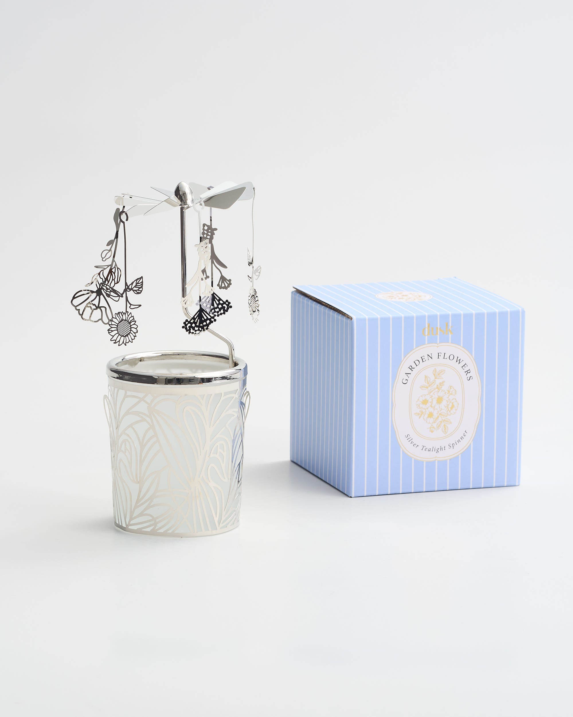 Tea Gardens Flower Spinner Silver