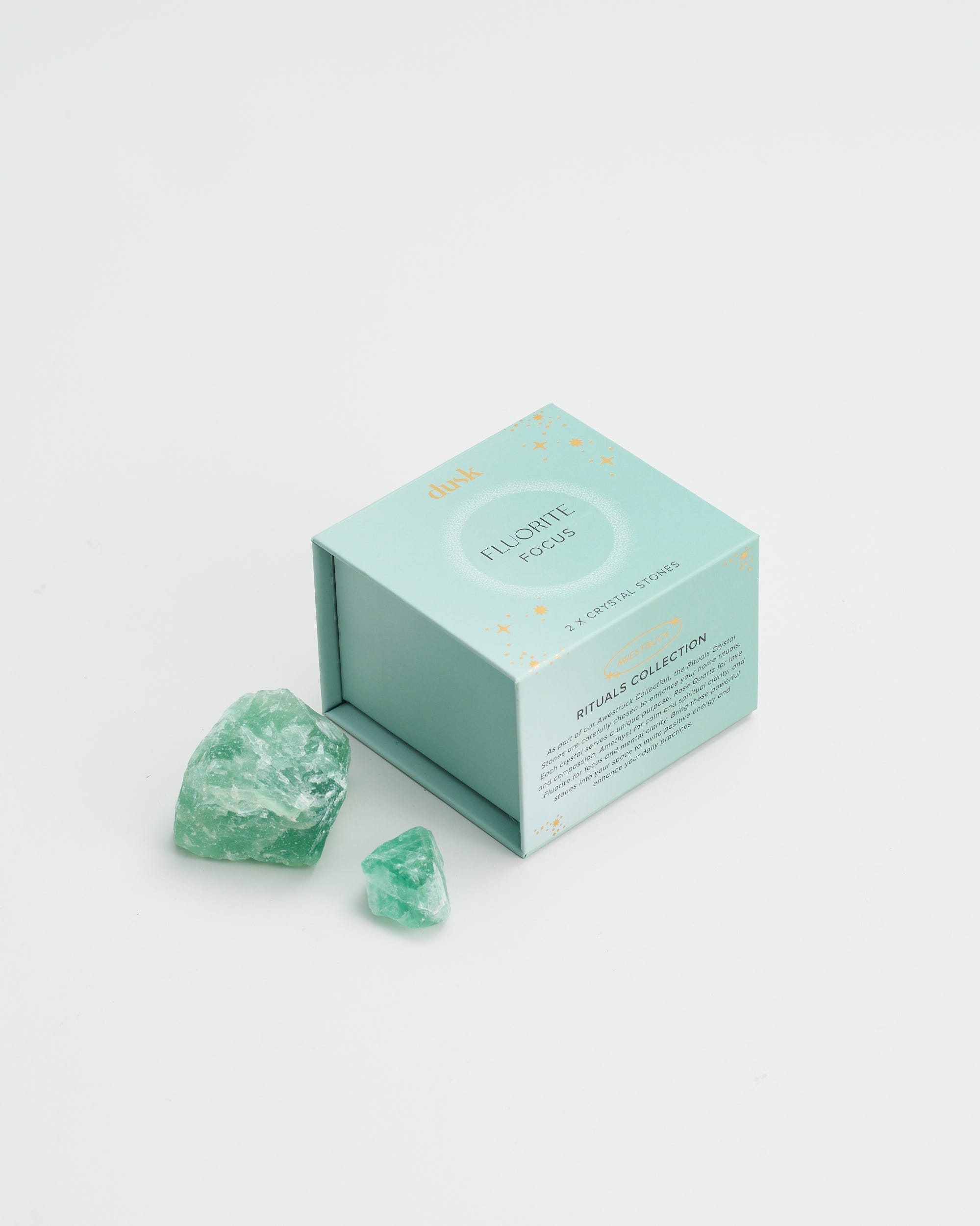 Fluorite Focus Cystal Stones Set 2 Pack