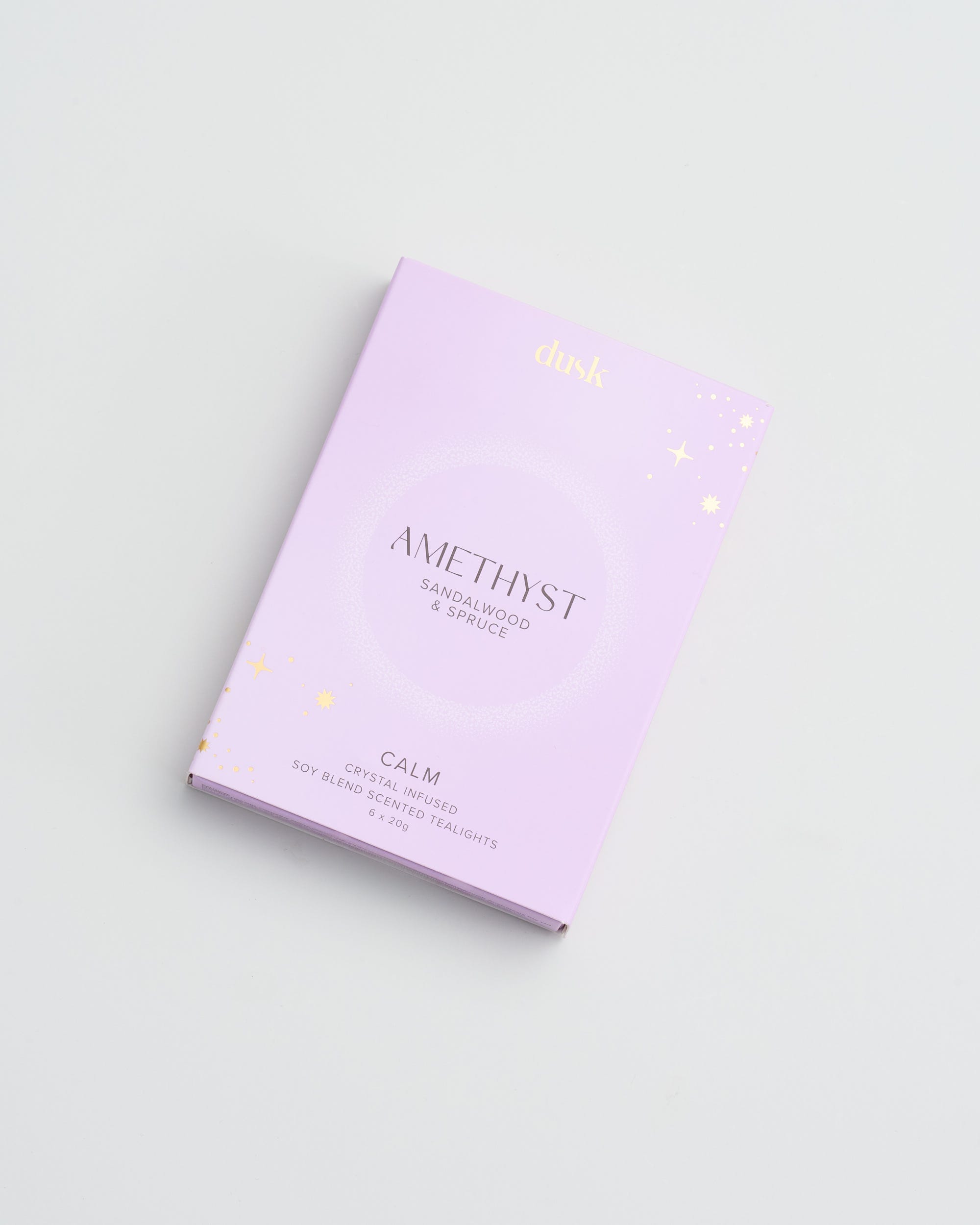 Amethyst Crystal Infused Soy Blend Scented Tealights 6 X 20G