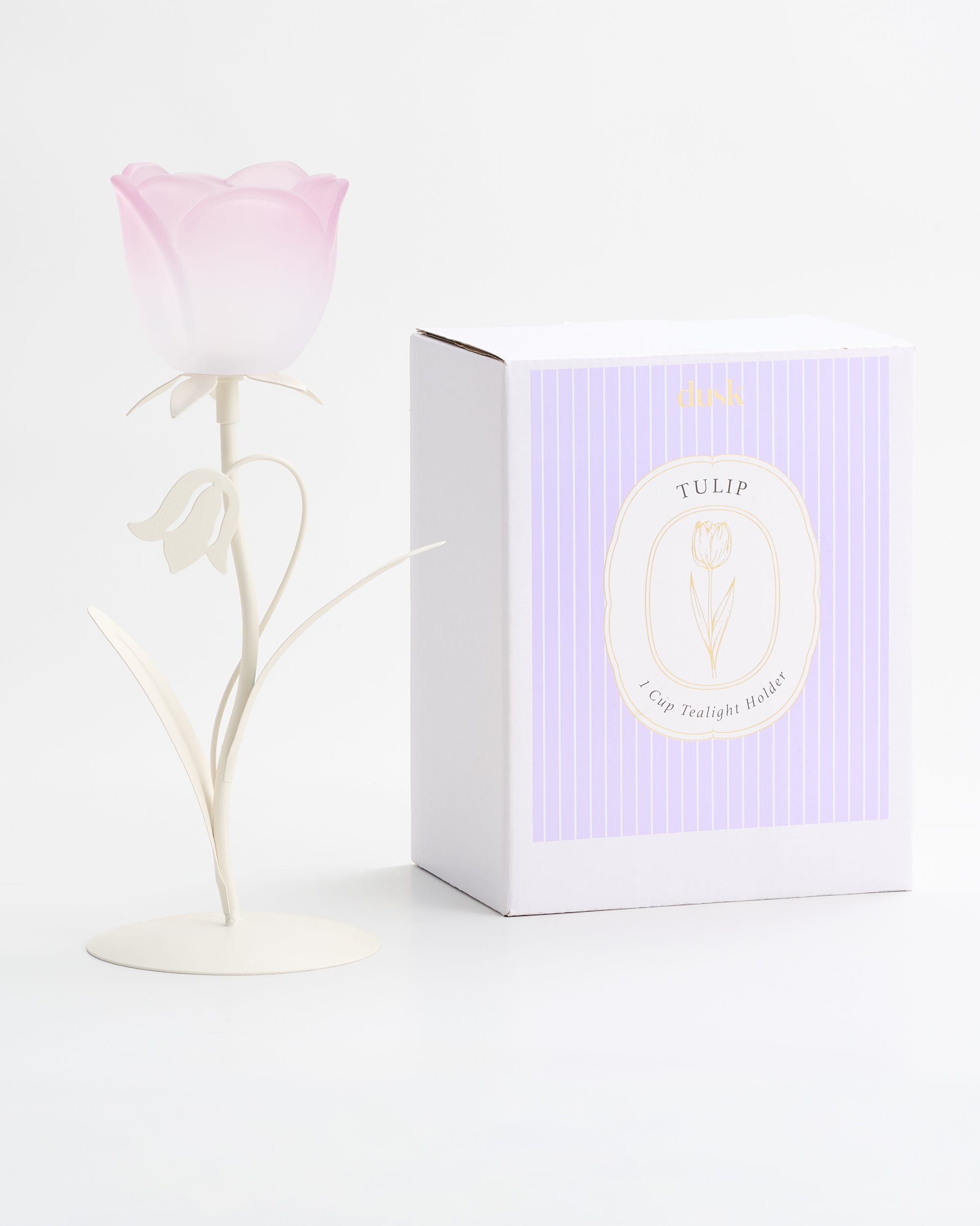 Tulip Glory Tealight Holder 1 Cup Lilac