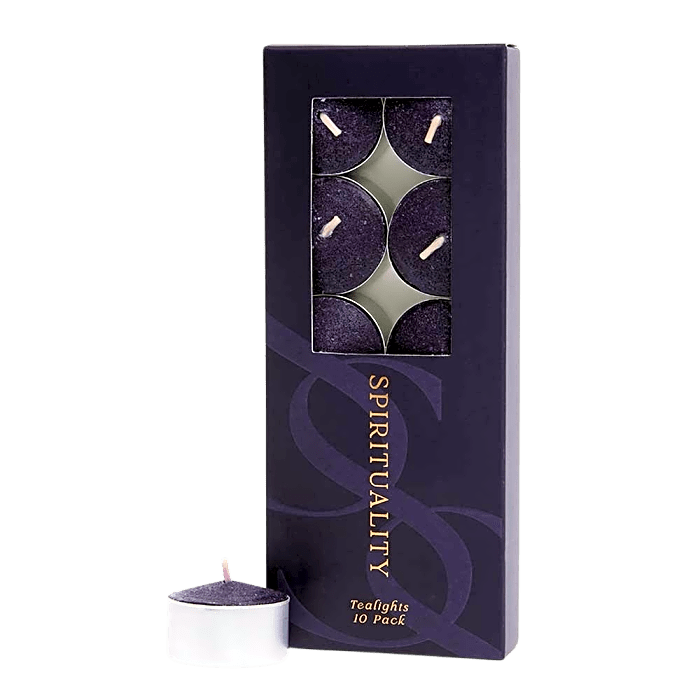 Rose Geranium & Sandalwood Spirituality Scented Tealight Candles (10 Pack)