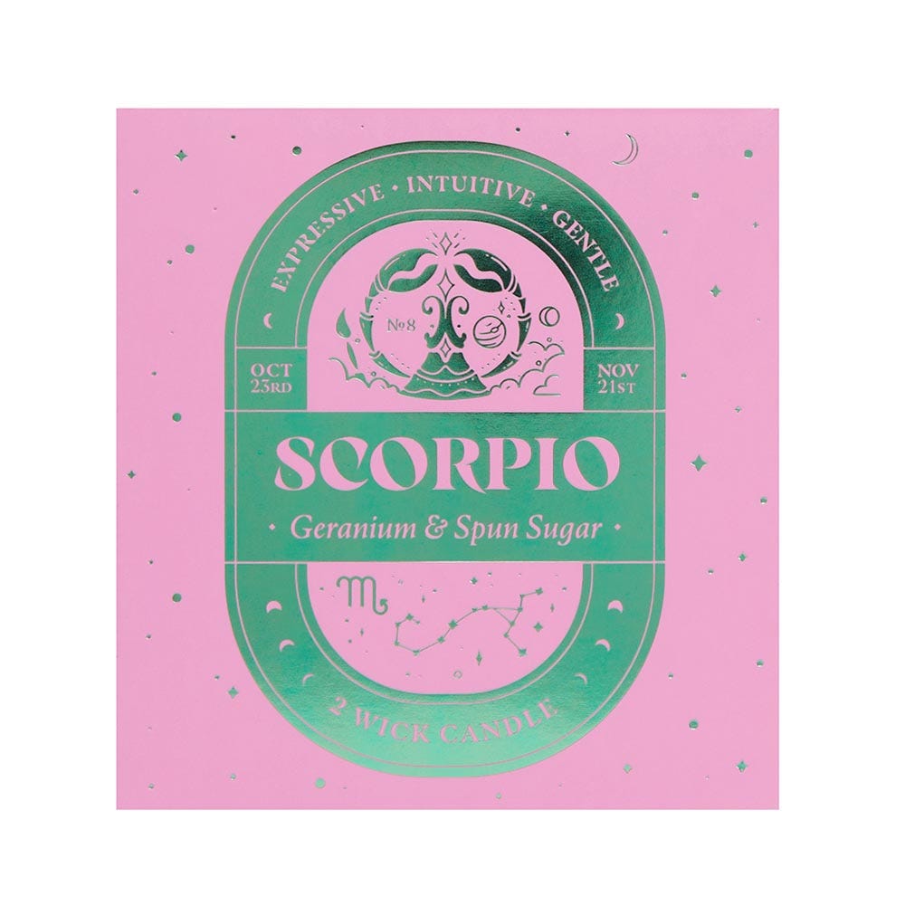 Scorpio 2 Wick Scented Candle