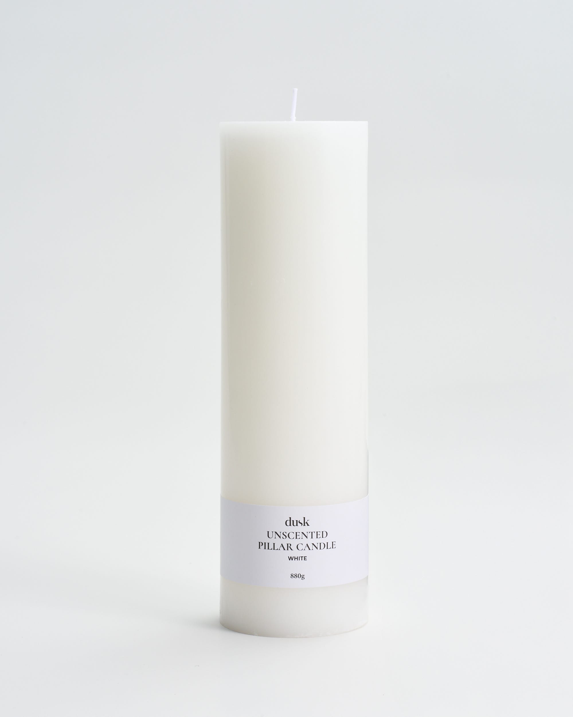 Unscented Pillar Candle White 880g