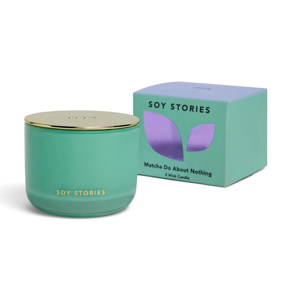 Matcha do About Nothing 3 Wick Soy Scented Candle