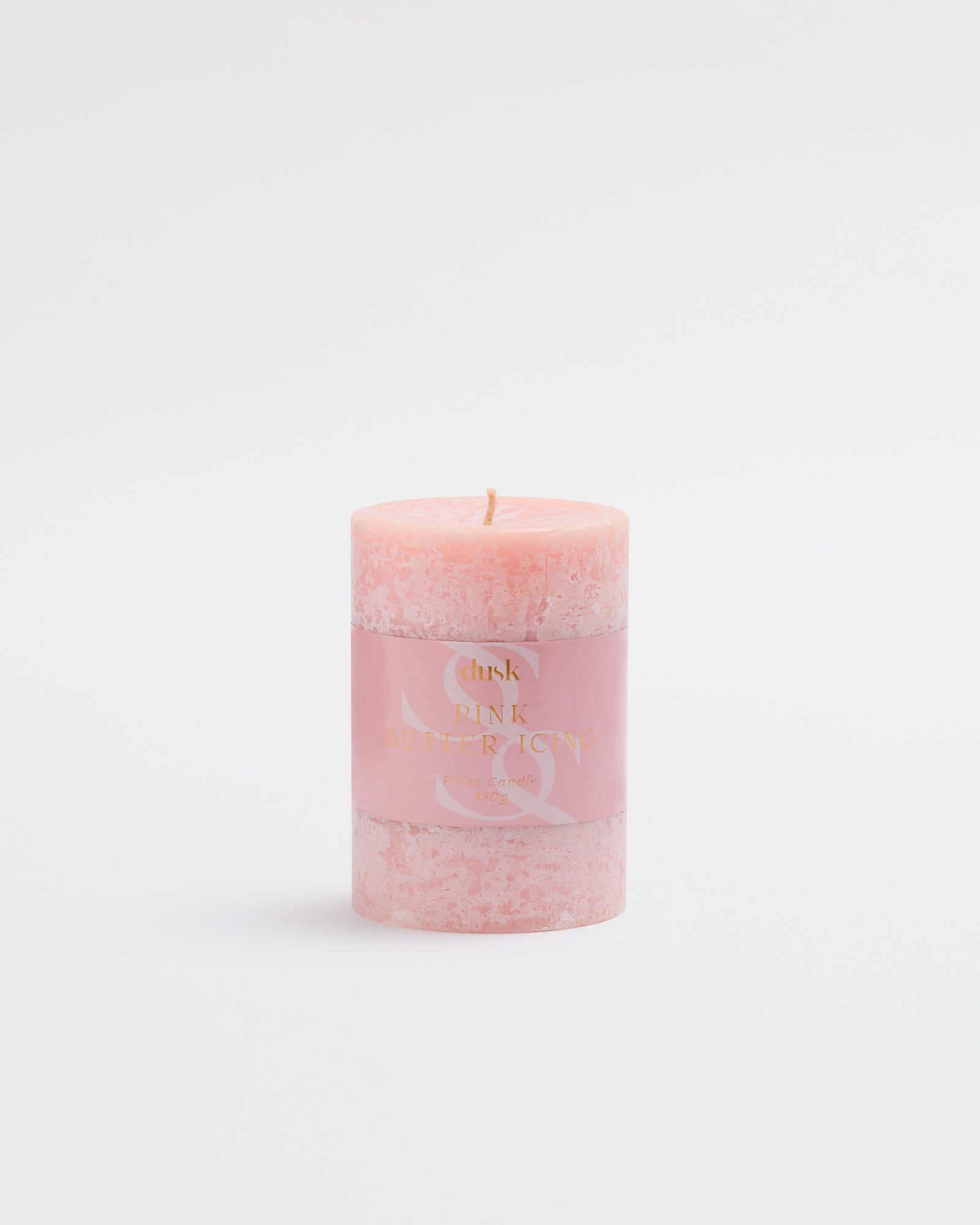 Pink Butter Icing Scented Pillar Candle