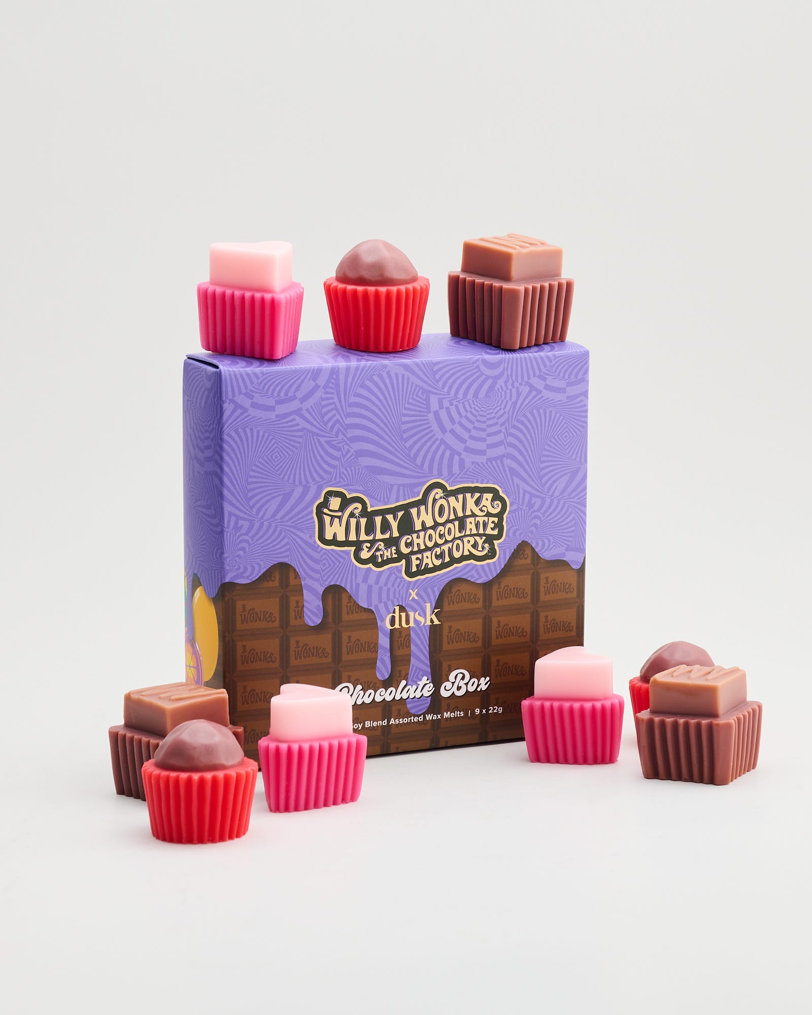 Chocolate Box Soy Scented Blend Assorted Wax Melts 9 x 22g