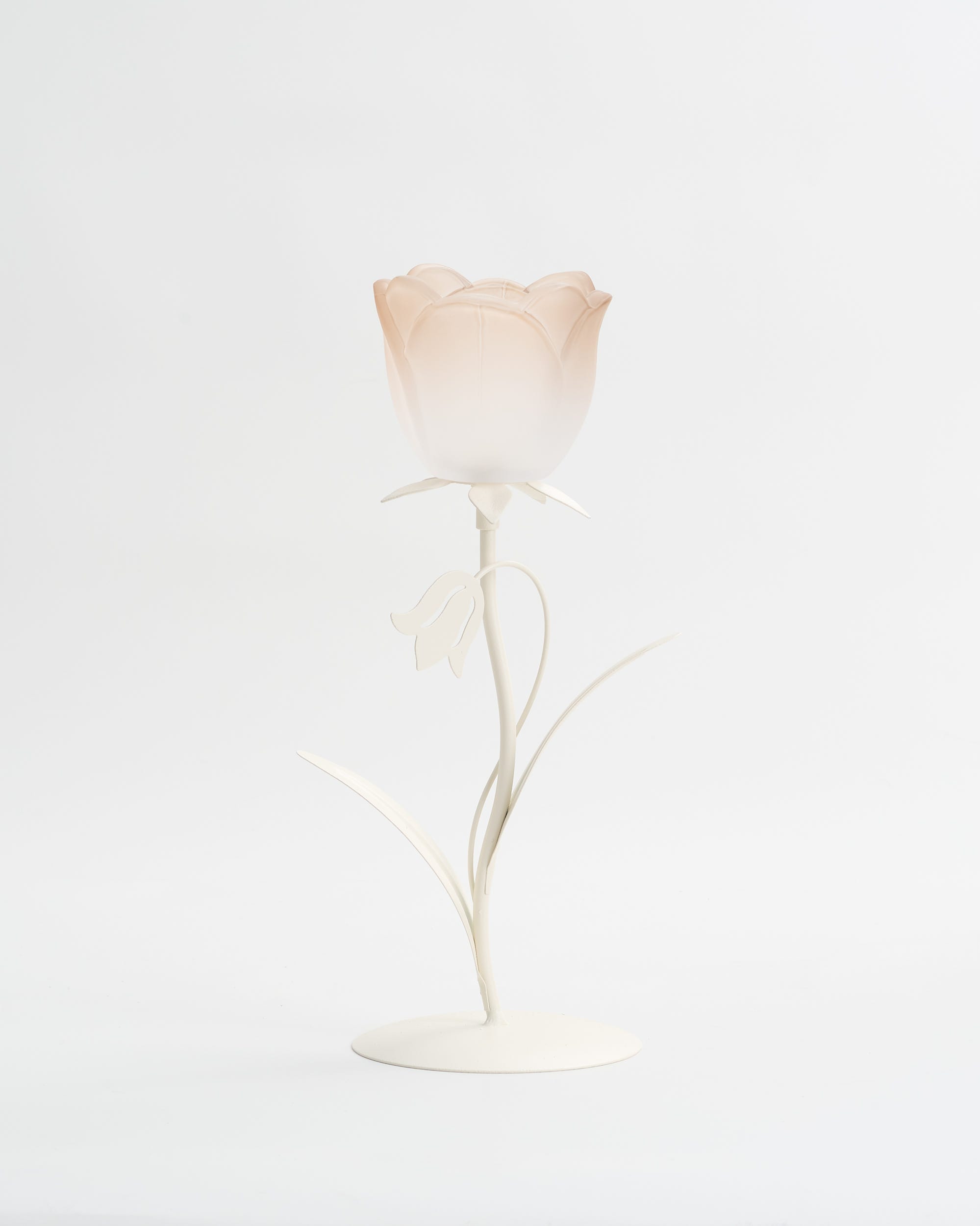 Tulip Glory Tealight Holder 1 Cup Taupe