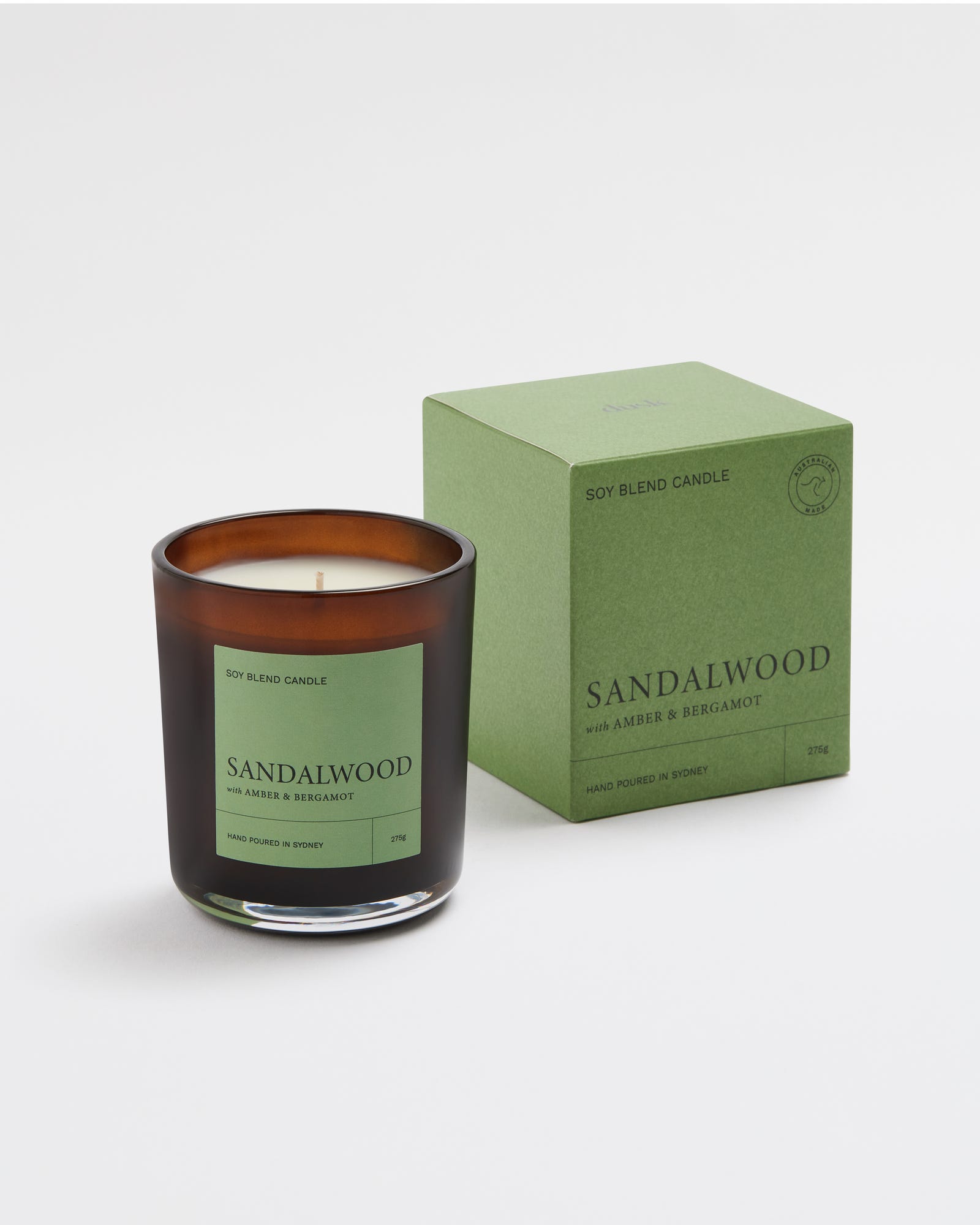 Sandalwood 275g Soy Candle - Rejuvenate Collection