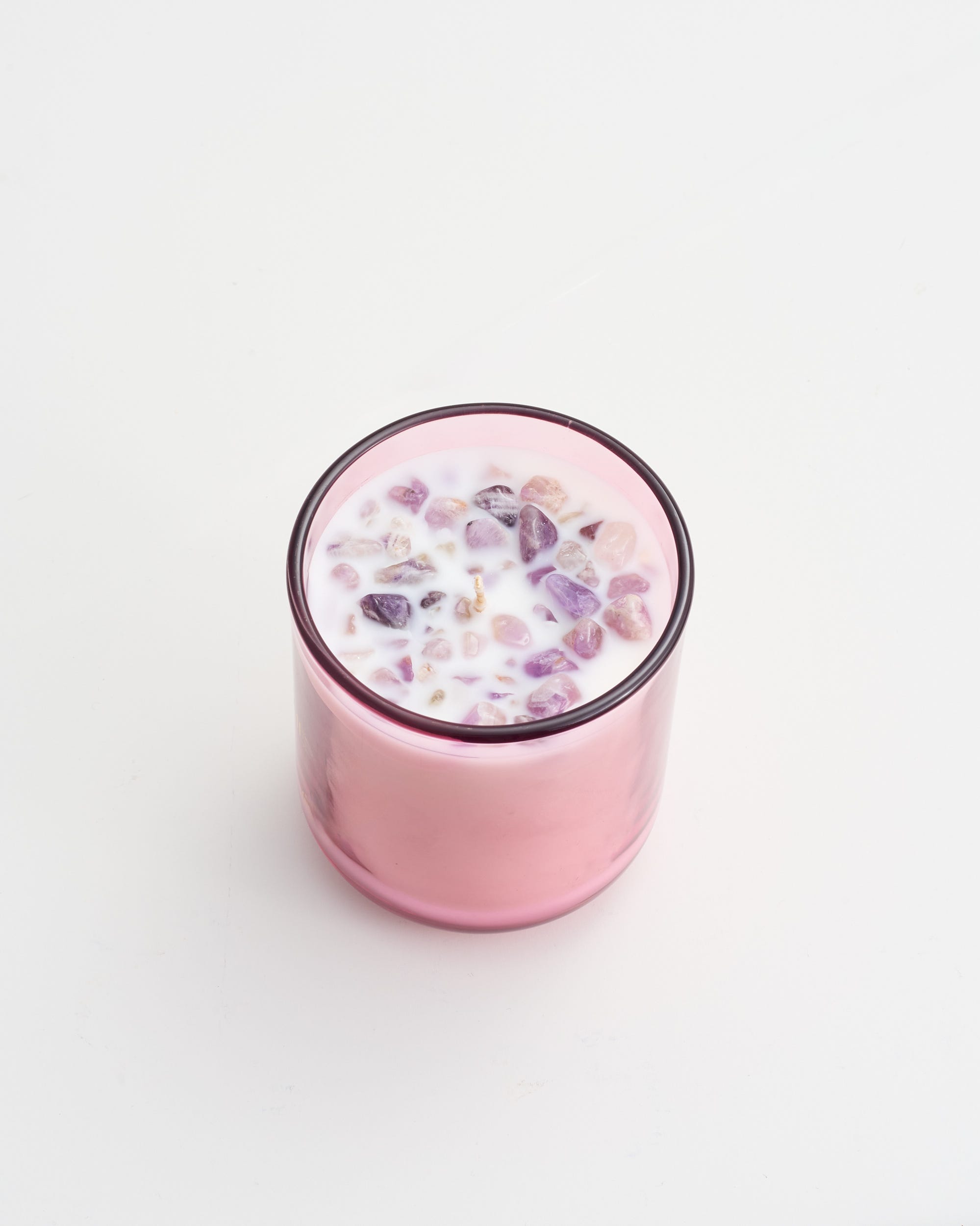 Amethyst Crystal Infused Soy Blend Scented Candle 220g