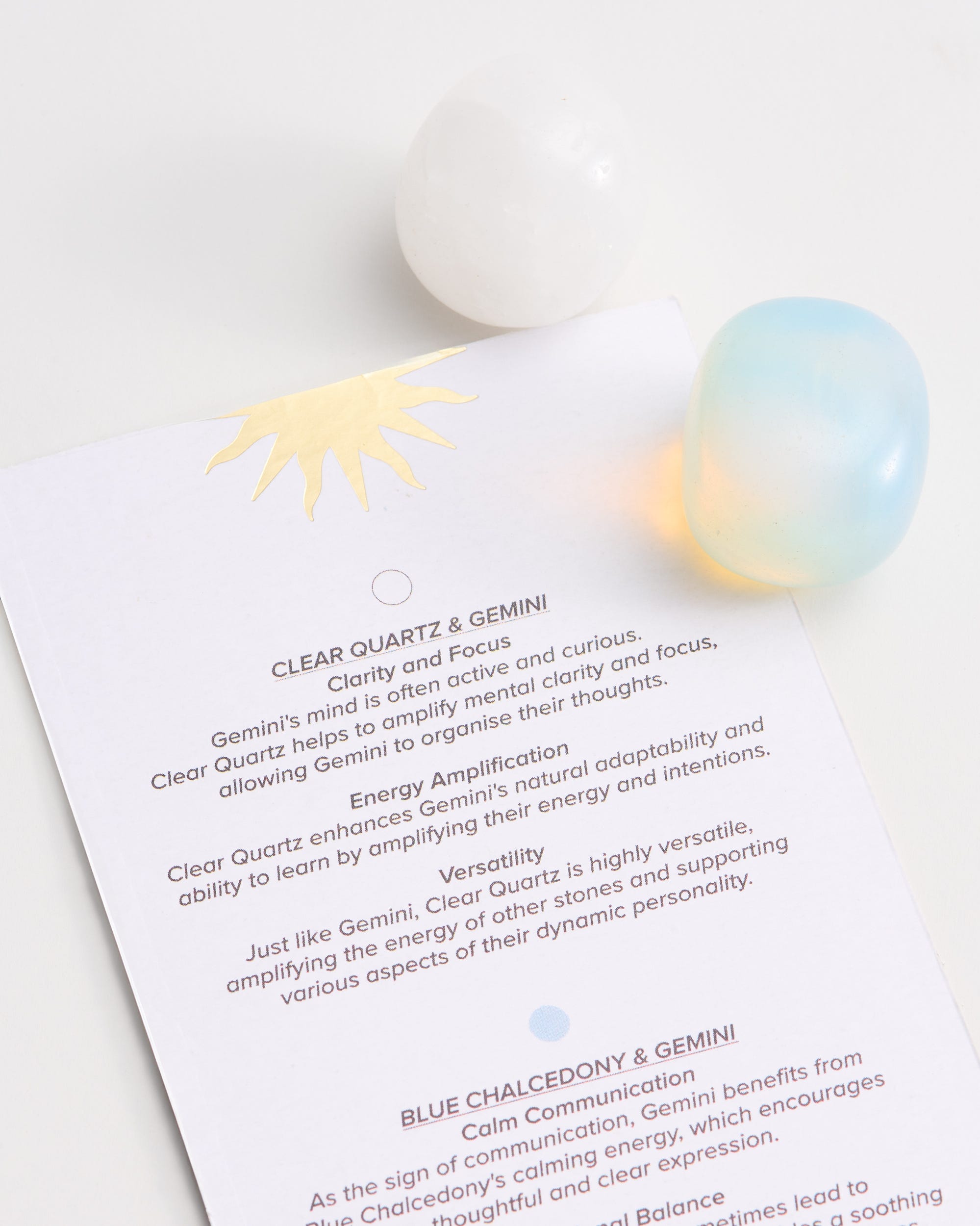 Gemini Zodiac Crystal Set