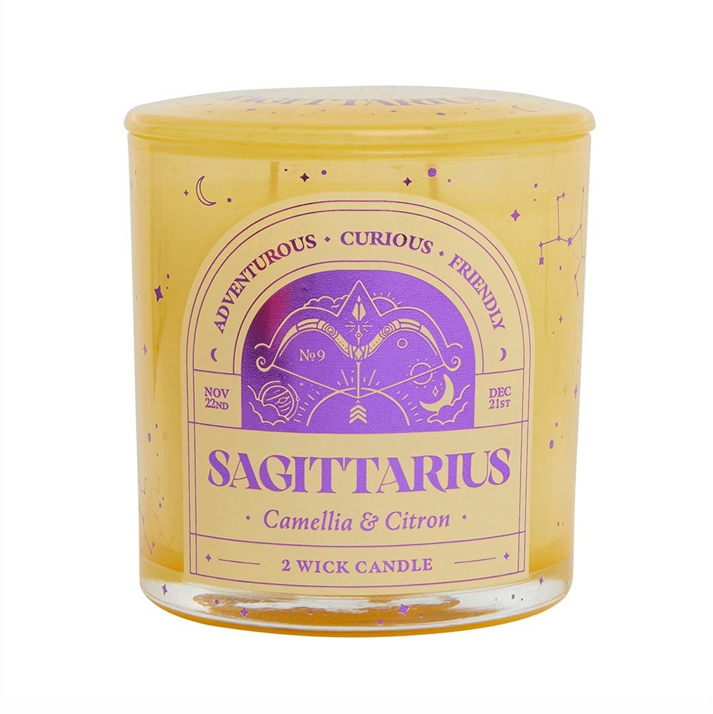 Sagittarius 2 Wick Scented Candle