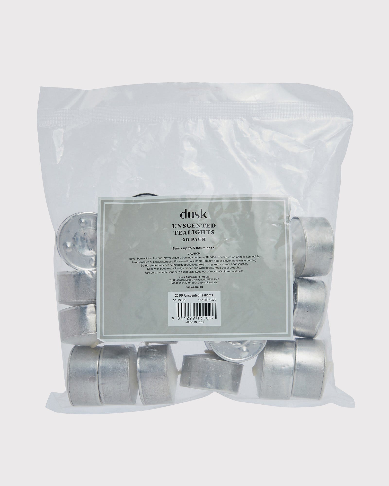 Unscented Tealight Candles (20 Pack)