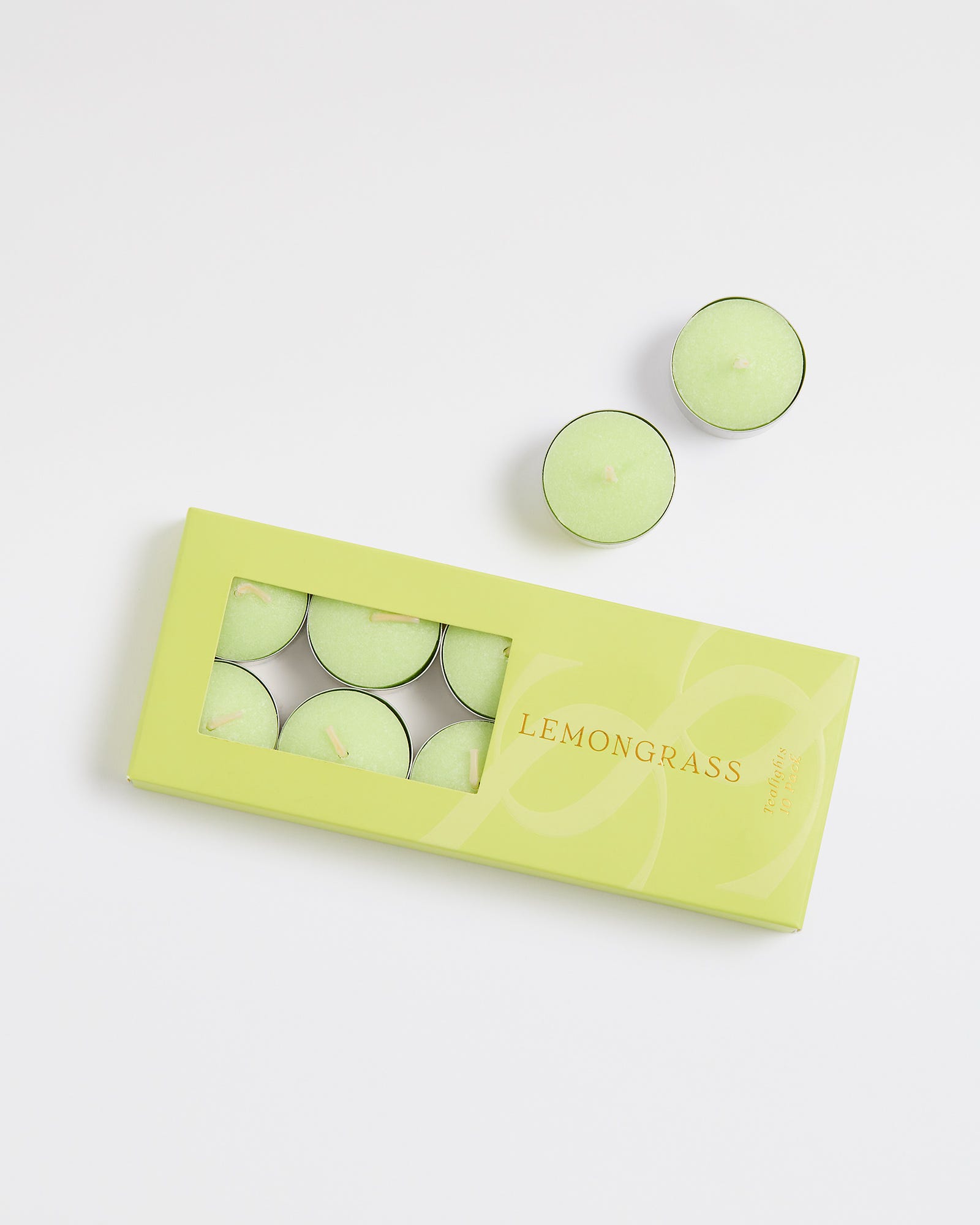 Lemongrass Zest Scented Tealight Candles (10 Pack)