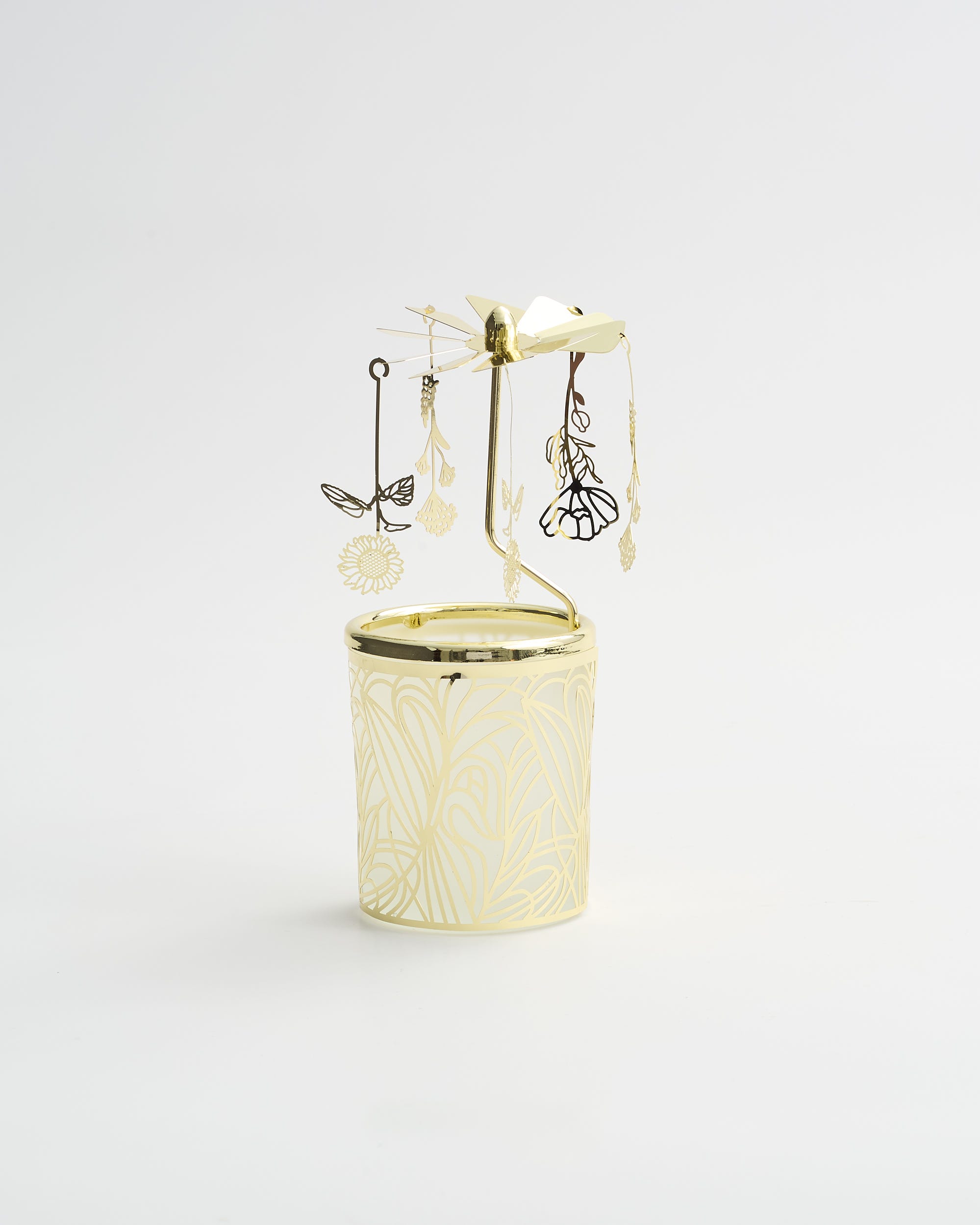 Tea Gardens Flower Spinner Gold