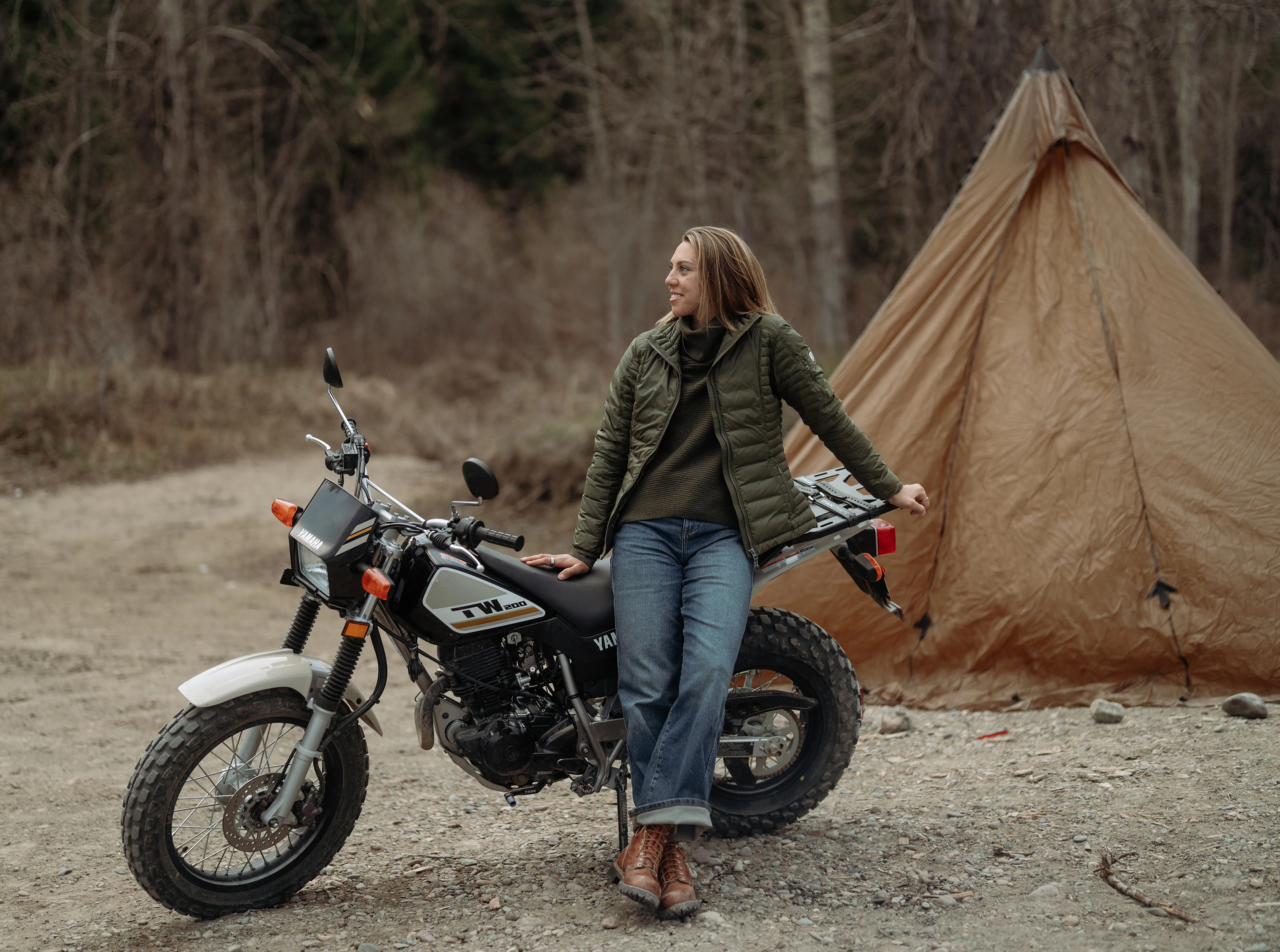 Kontour&trade; Rigid Wide-Leg Denim