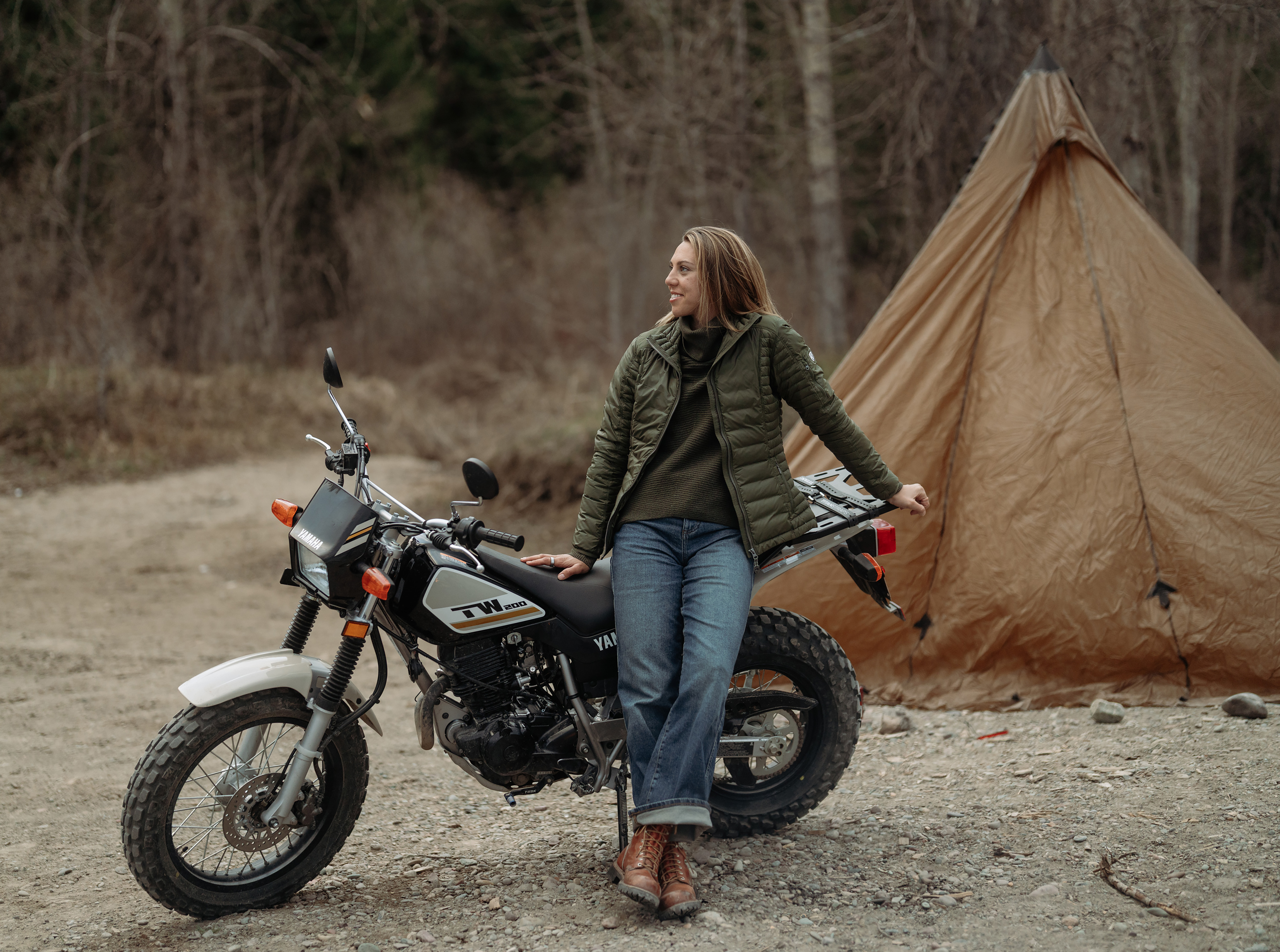 Kontour&trade; Rigid Wide-Leg Denim