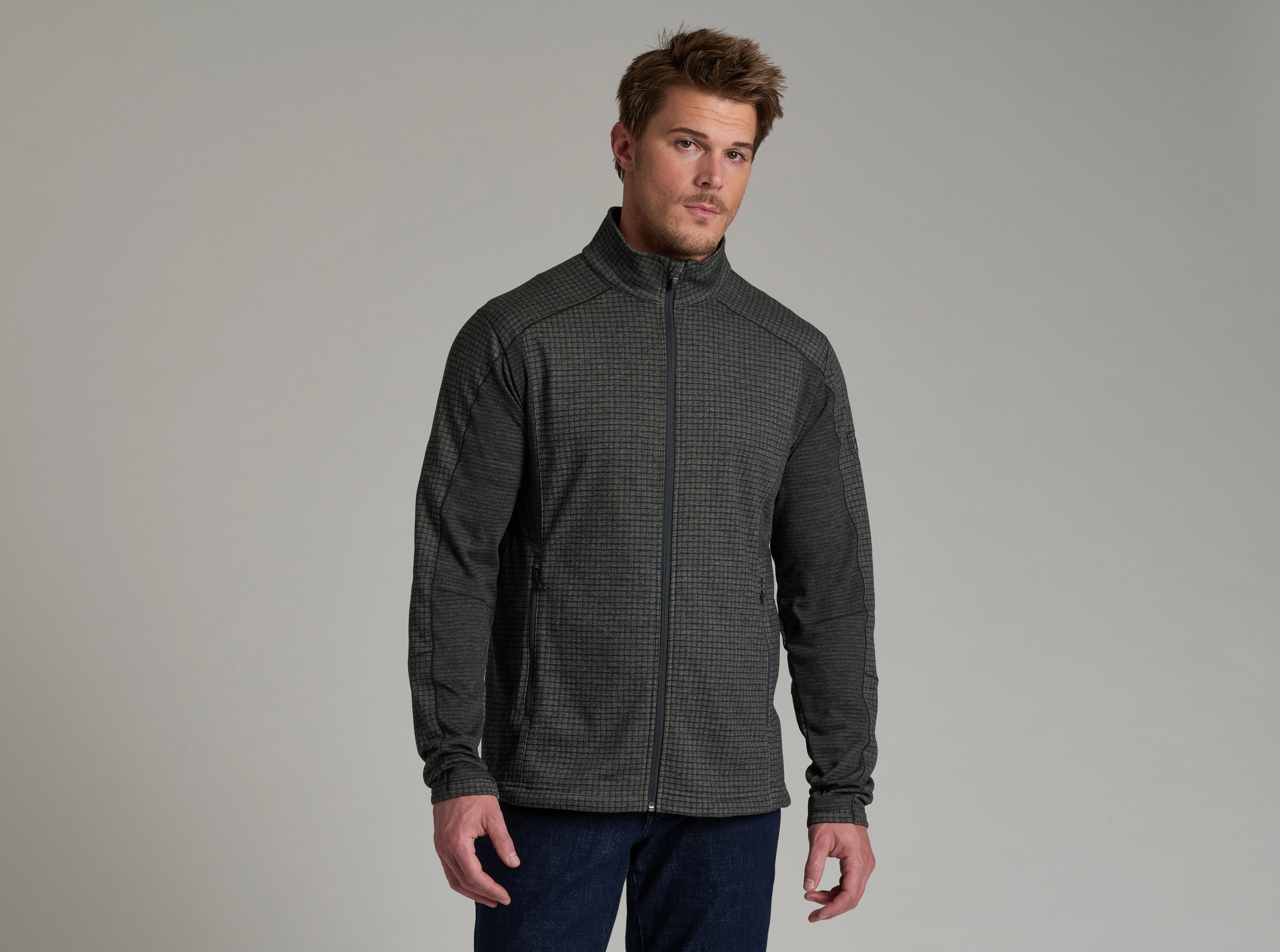Reactiv&trade; Grid Full Zip