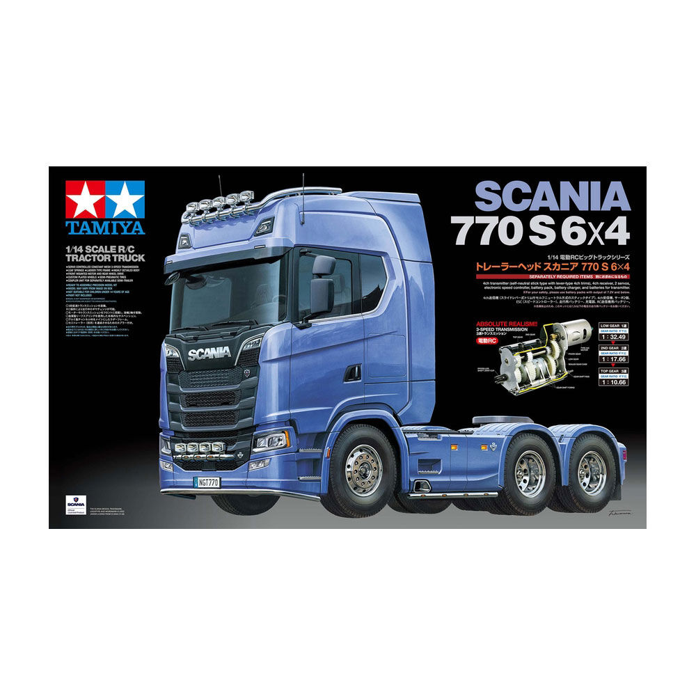 Tamiya 1/14 Scania 770 S 6x4 Tractor Truck Kit