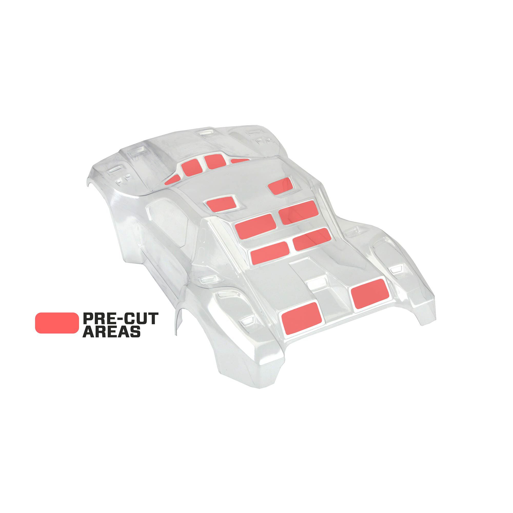 Pro-Line Racing 1/10 Pre-Cut Flo-Tek Fusion Clear Body: Short Course