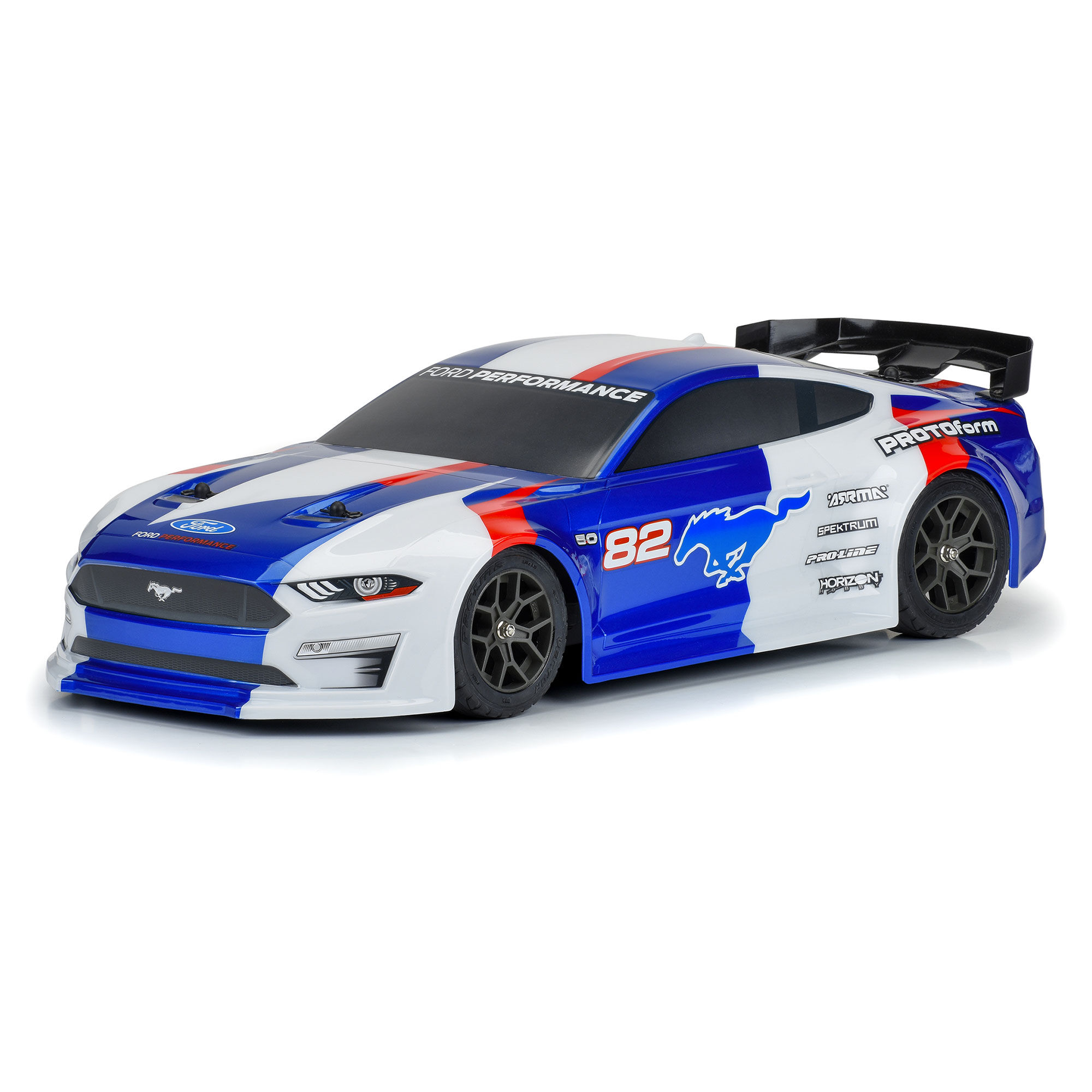 PROTOform 1/8 2021 Ford Mustang Painted Body (Blue): Vendetta & Infraction 3S
