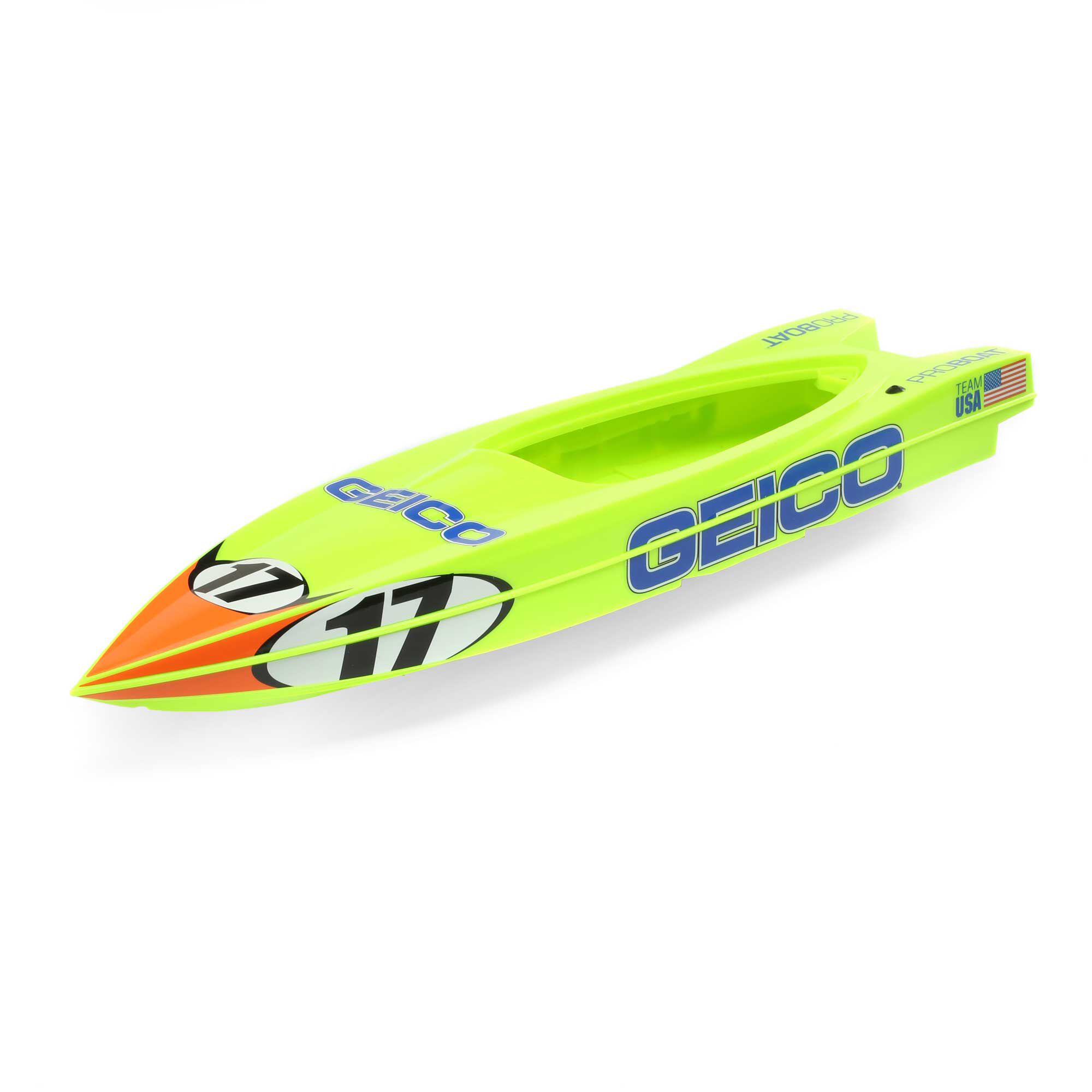 Pro Boat Hull: Miss Geico 17-inch Power Boat Racer