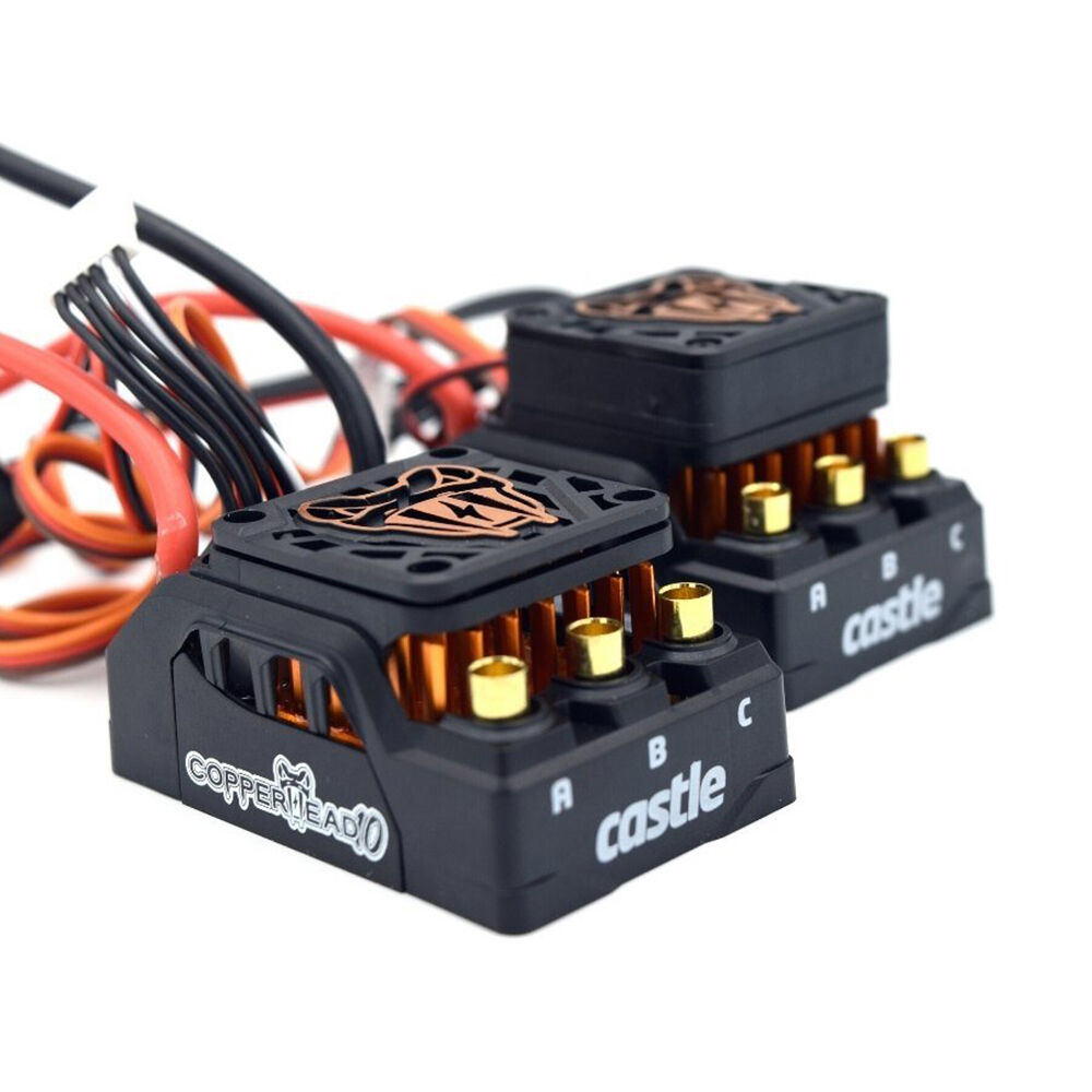 Castle Creations COPPERHEAD 10 Sensored ESC & 1415-2400Kv Motor Combo, 5mm Shaft