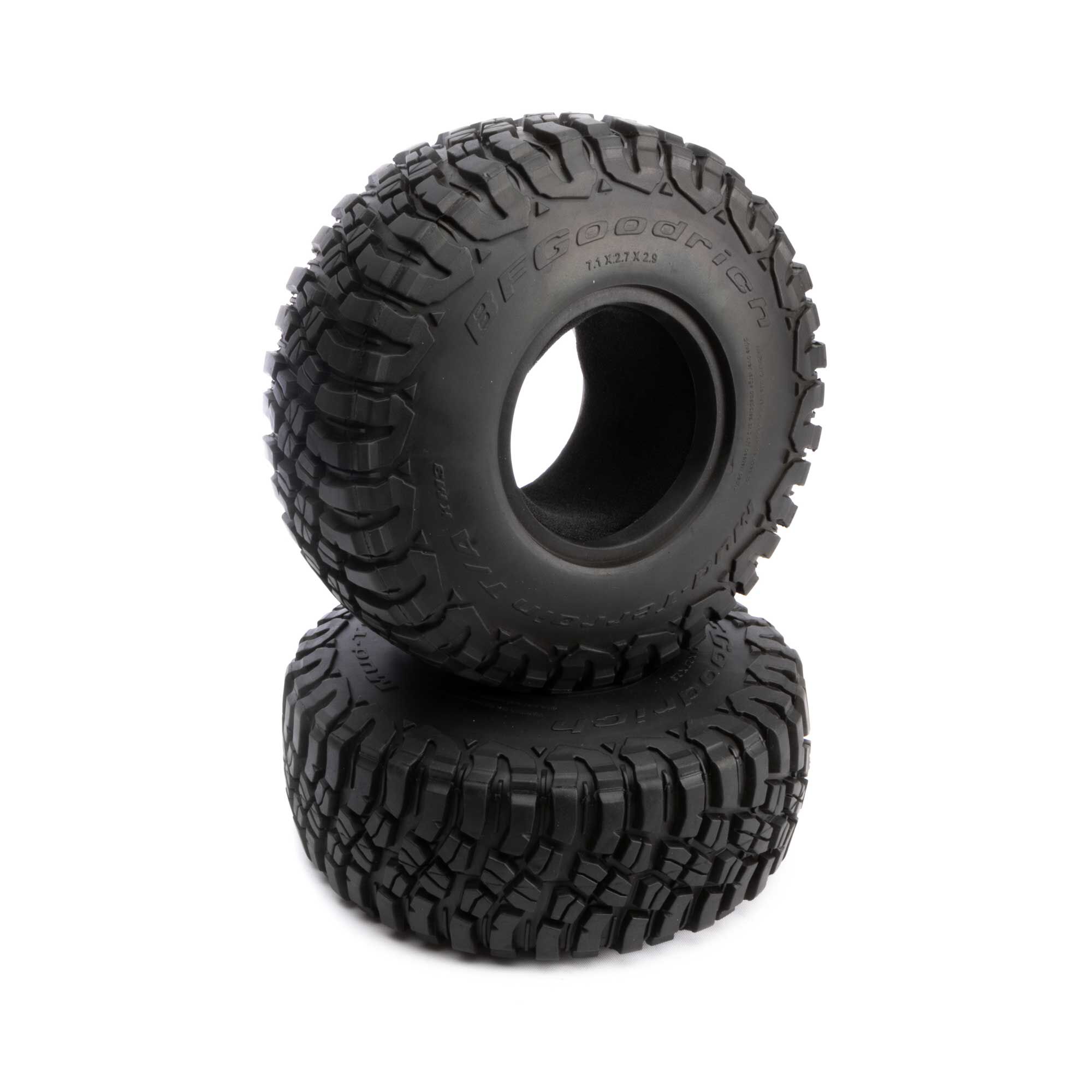 Axial 2.9" BFGoodrich Mud Terrain KM3 with Inserts (2)