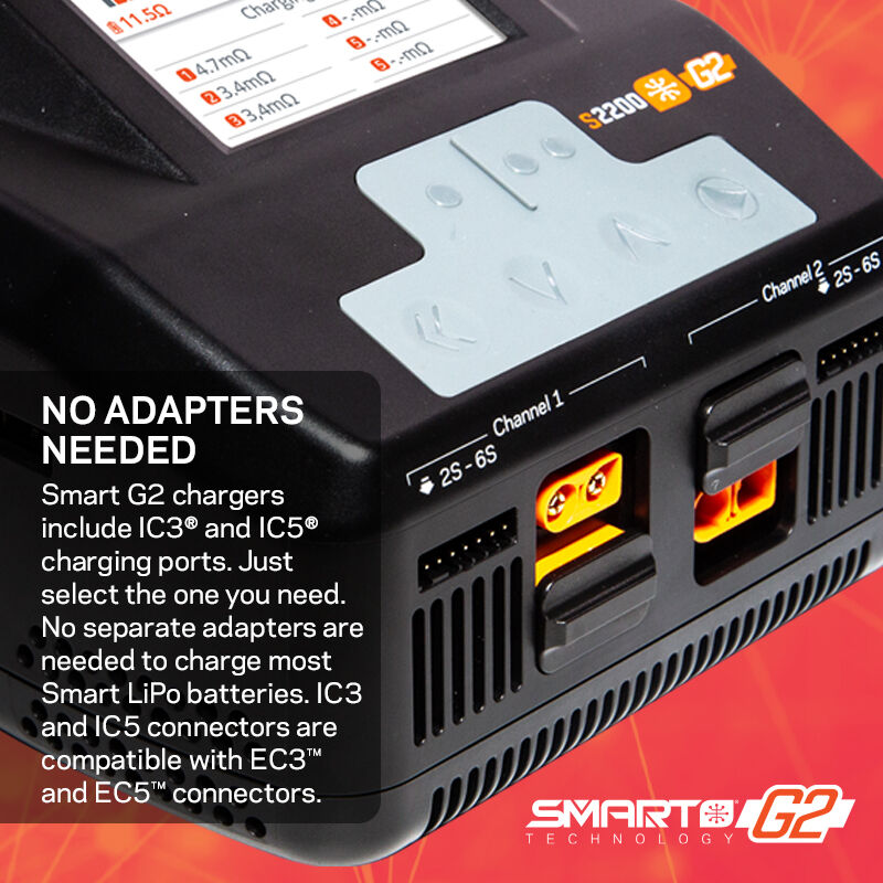 Spektrum Accessories S2200 G2 AC 2x200W Smart Battery Charger
