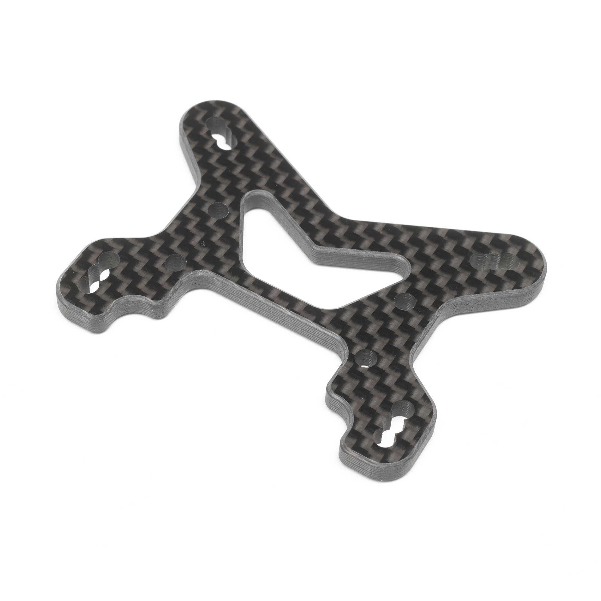 Team Losi Racing Carbon Front Shock Tower, V2: 22X-4