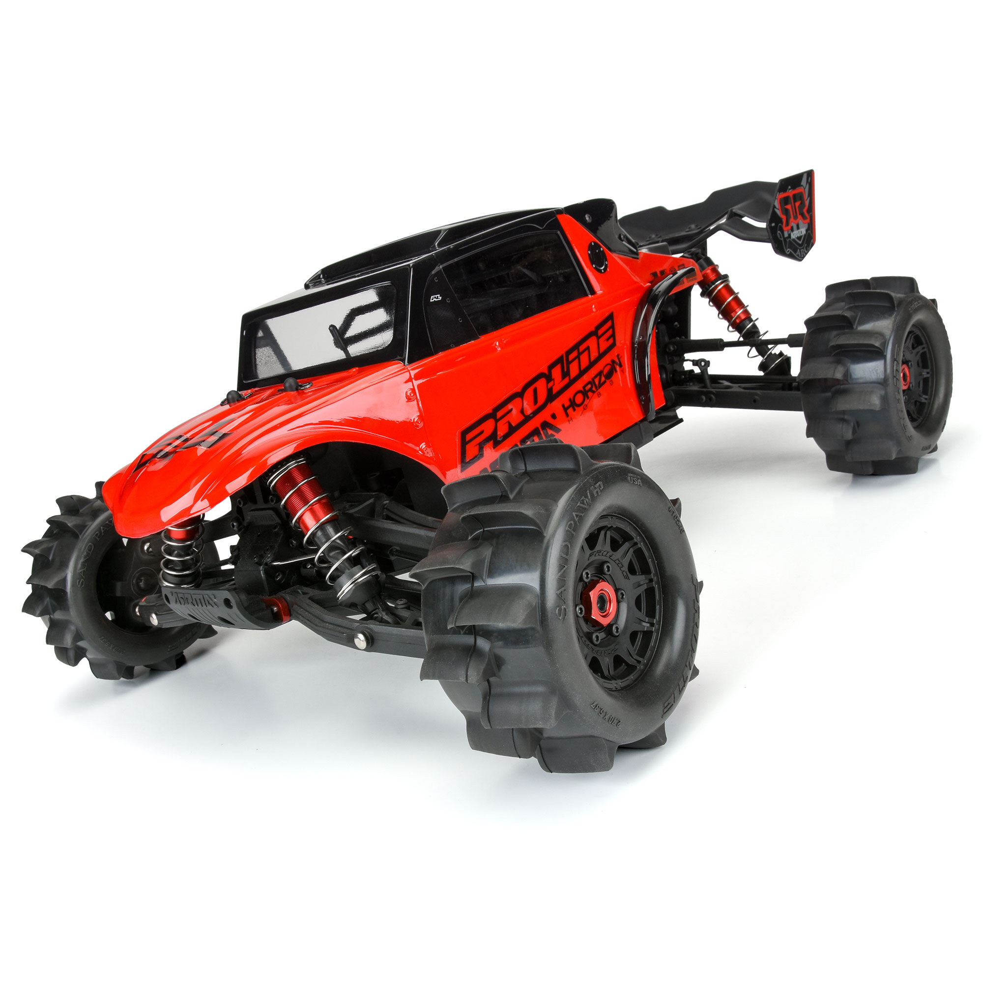 Pro-Line Racing 1/10 Sand Paw HP BELTED F/R 2.8" MT Tires MTD 12/14mm Black Raid (2)