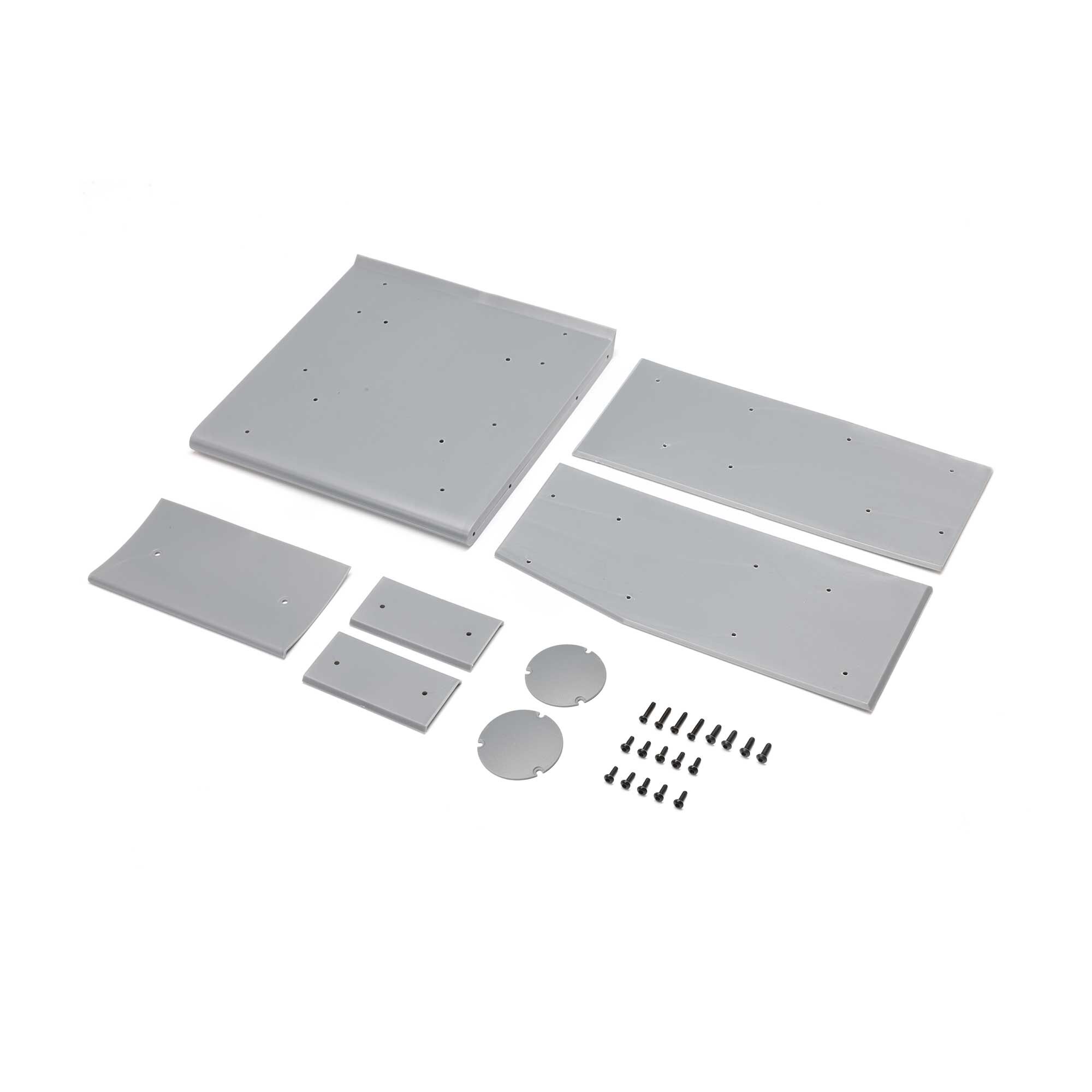 Losi Wing Panel Set, Silver: 22S Sprint