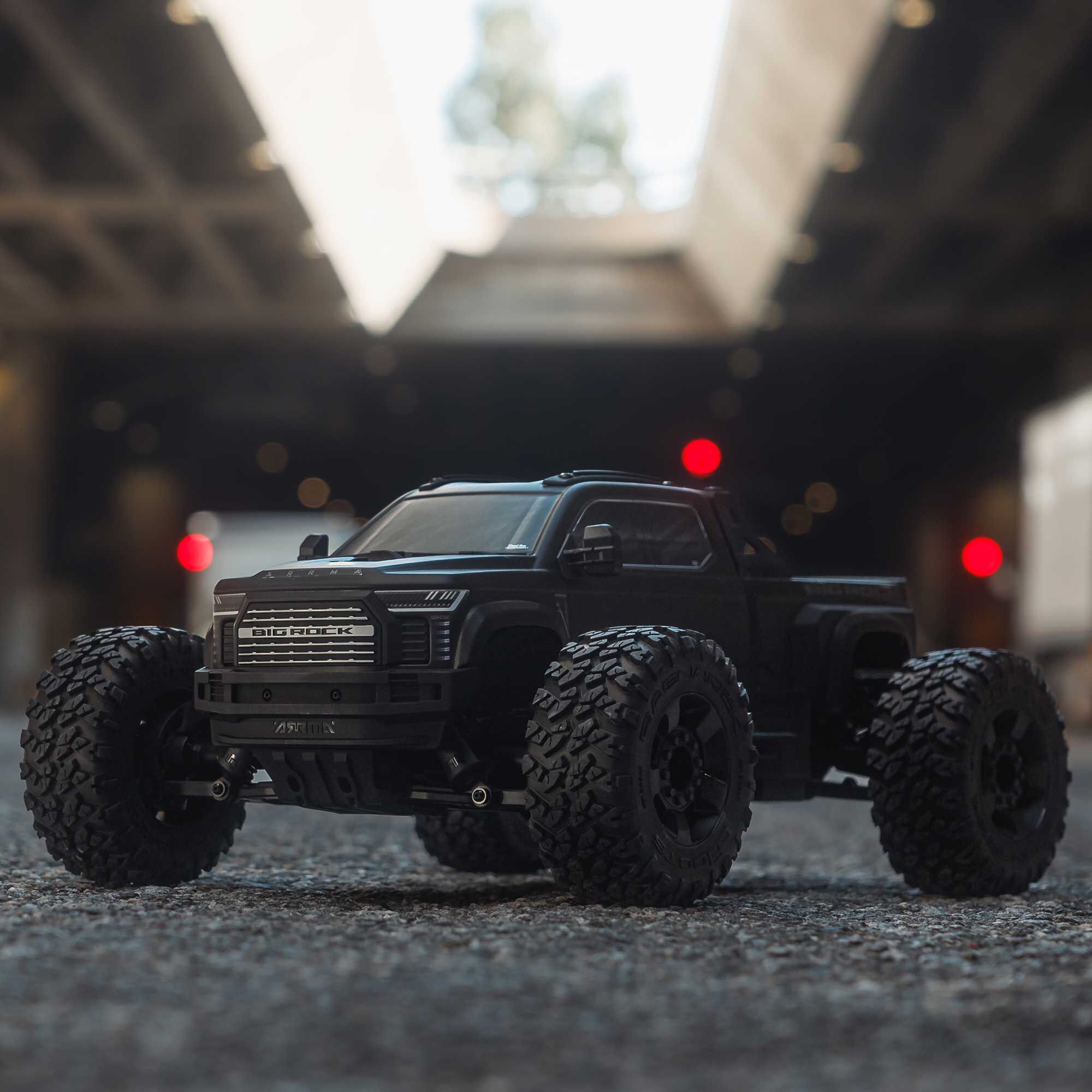 ARRMA 1/10 BIG ROCK 223S DSC 4X4 RTR Brushless Monster Truck, Black