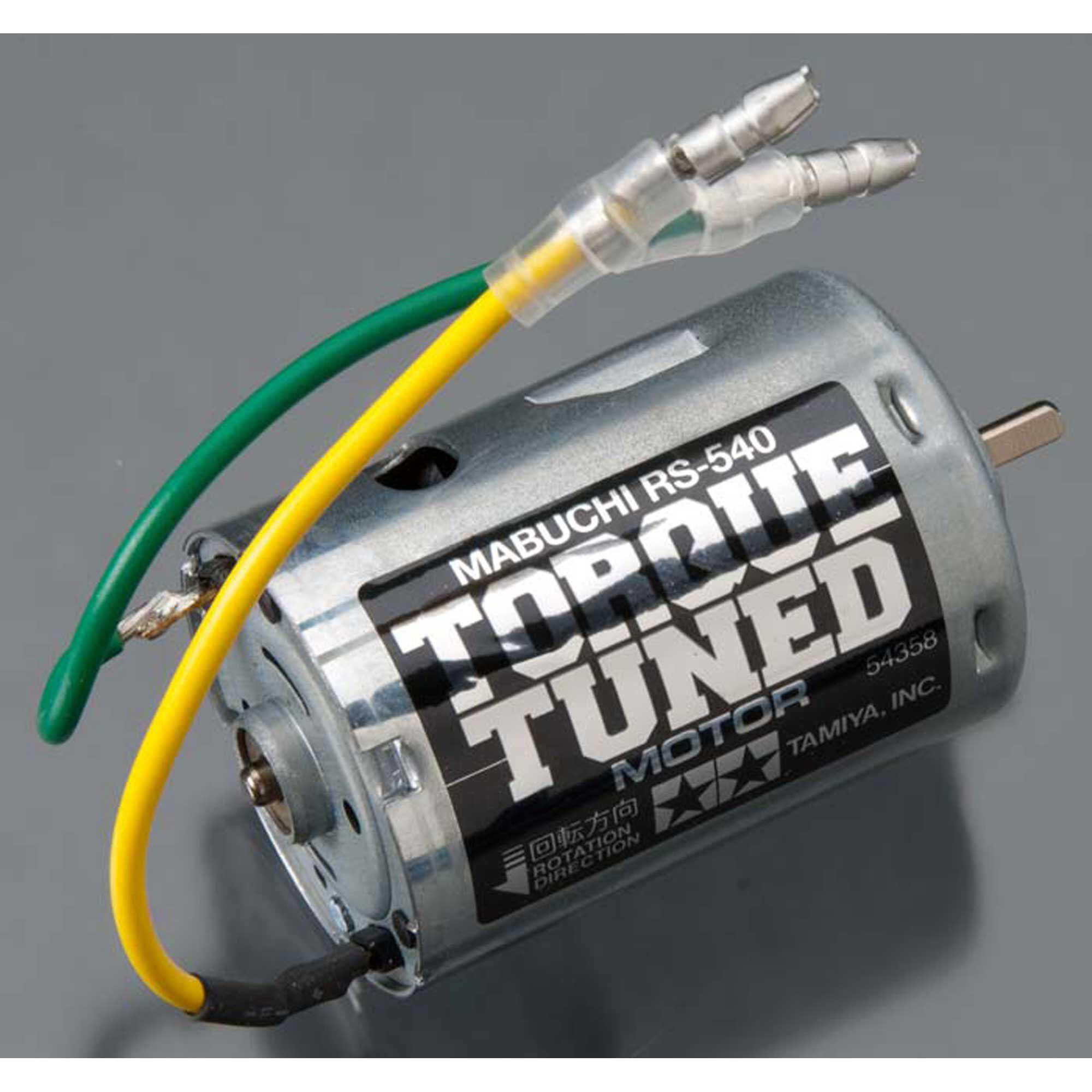 Tamiya RS-540 Torque-Tuned Brushed Motor: 3.5mm Bullet