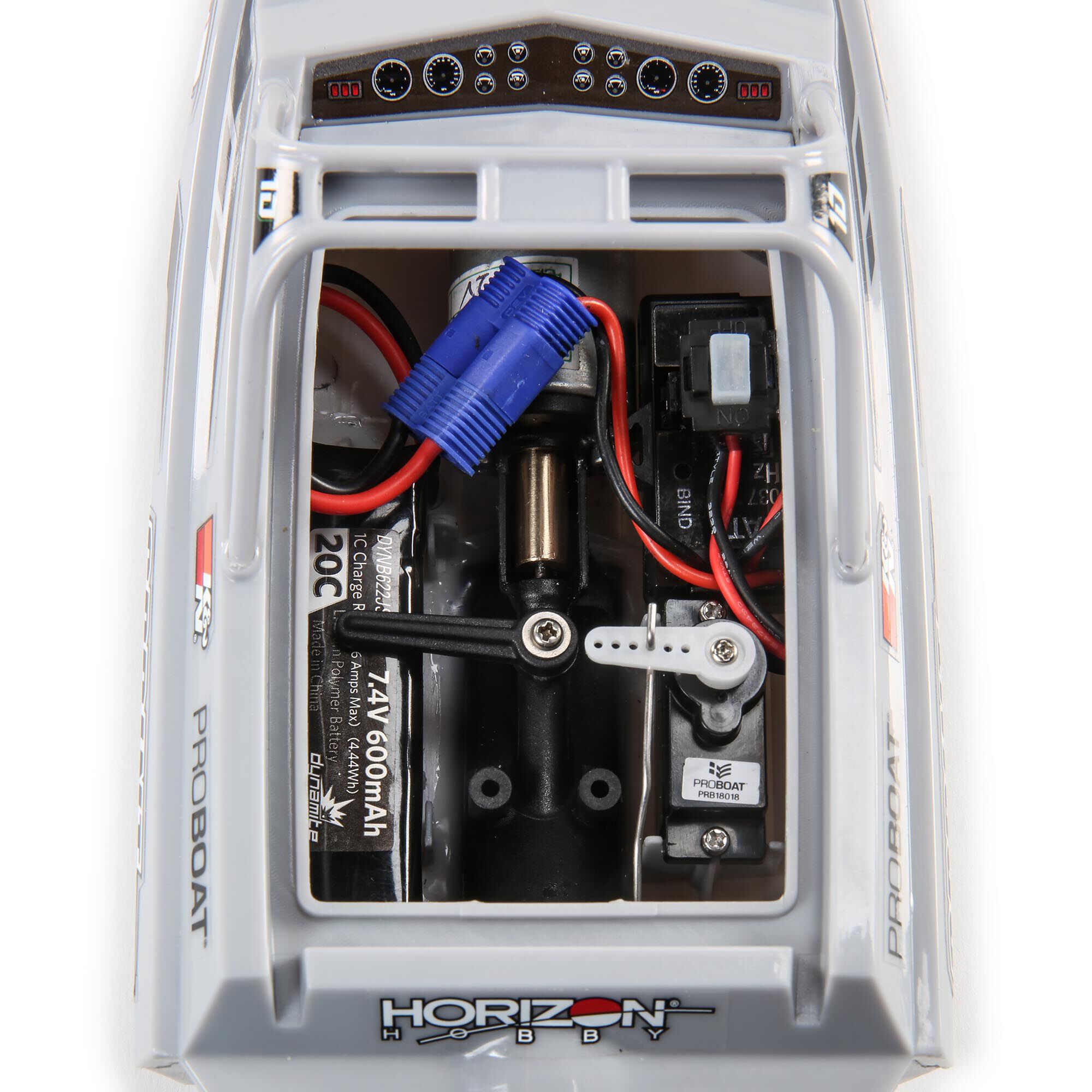 Pro Boat Sprintjet 9" Self-Righting Deep-V Jet Boat Brushed RTR, Silver