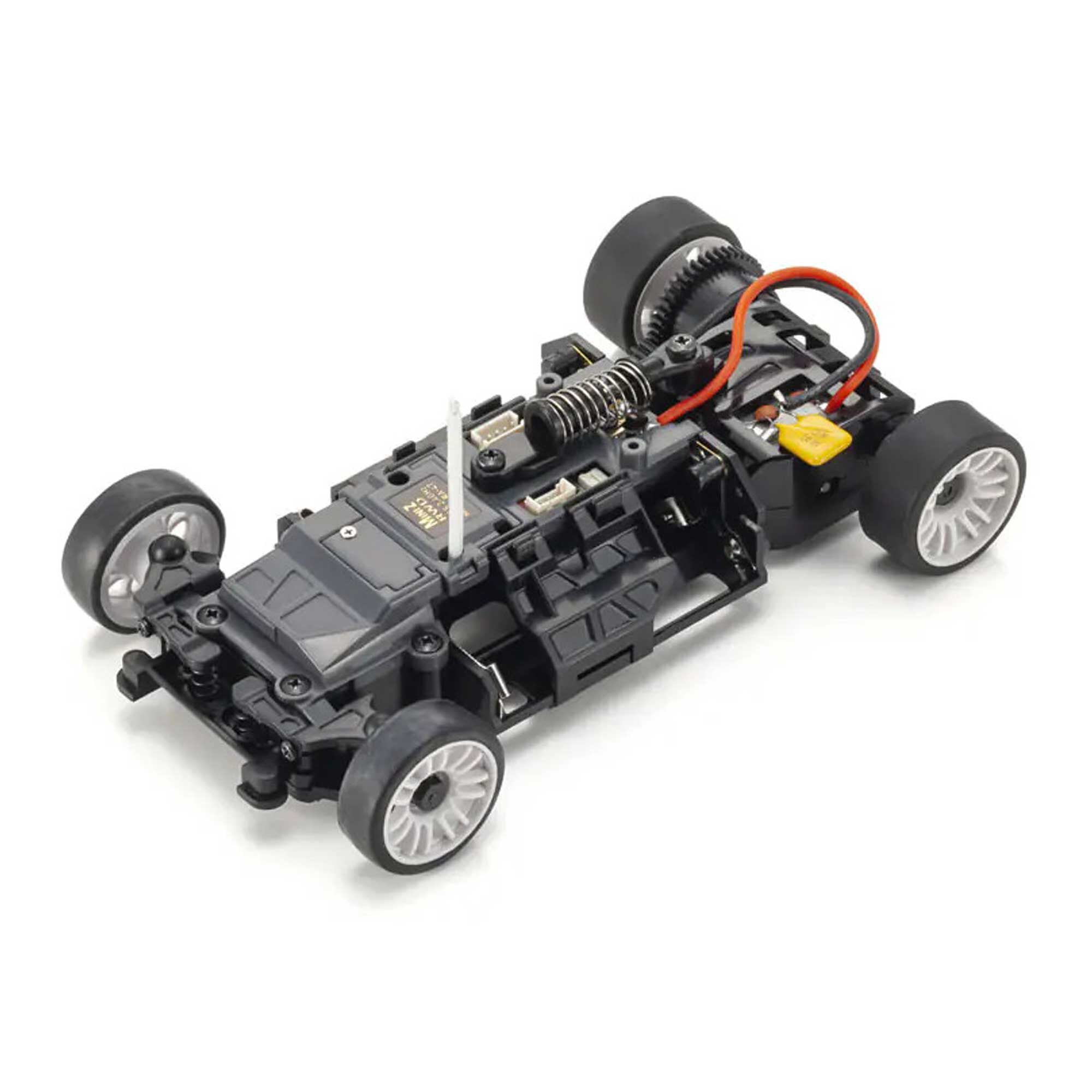 Kyosho 1/28 Chevrolet Corvette C8.R MR-04 MINI-Z RWD RTR, Guntmetal/ Red