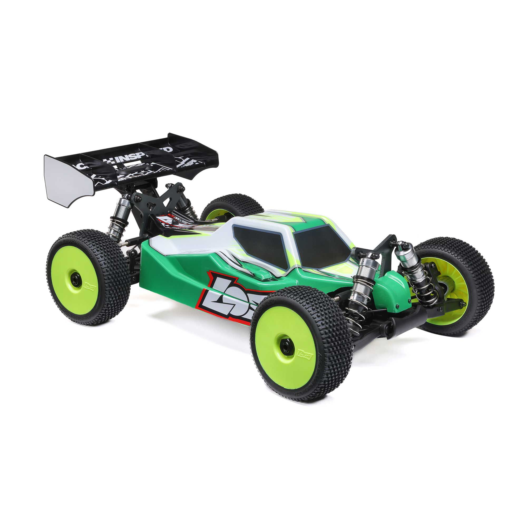 Losi 1/8 8IGHT-XE 4S 4X4 RTR Brushless Race Buggy, Clear