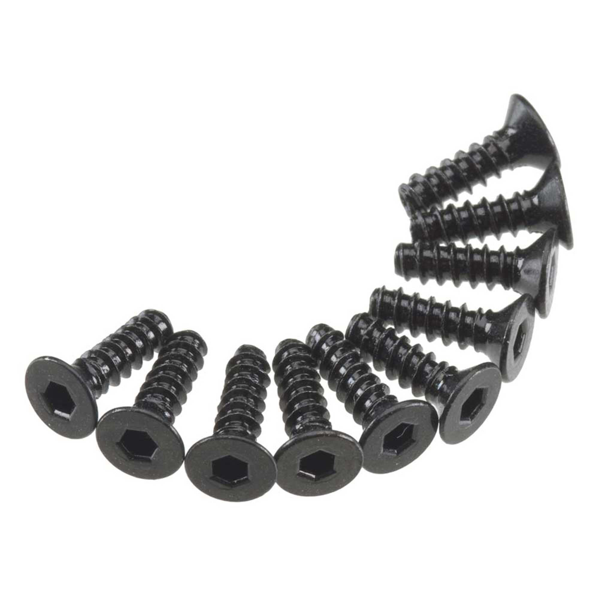 Axial Hex Socket Tap Flat Head M3x10mm Black (10)